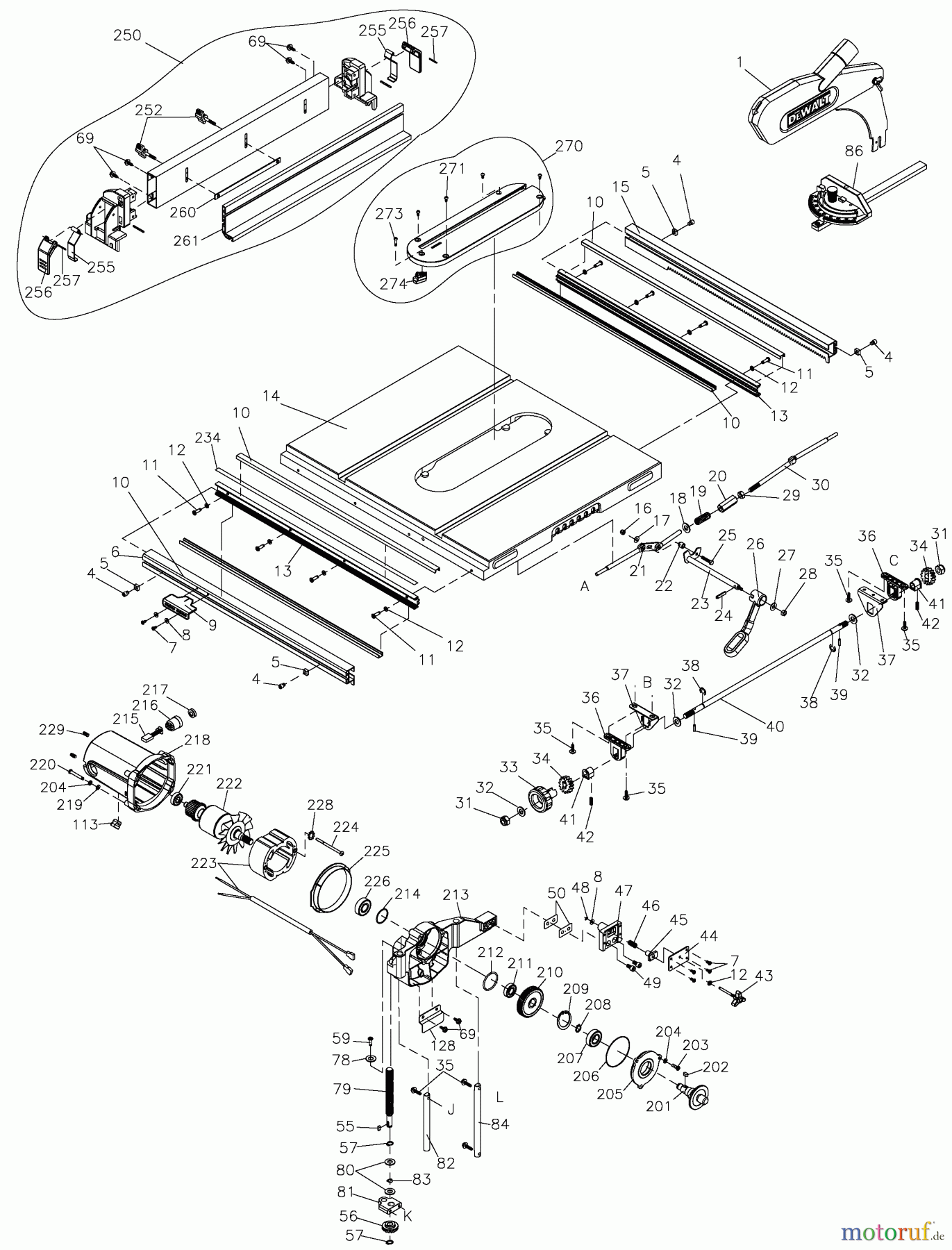 DEWALT HOLZARBEITEN UNIVERSAL-SÄGEN TISCH SAGEN DW745 Seite 2