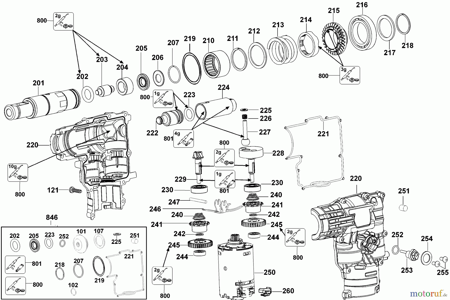 DEWALT Divers 36V HAMMER DC233KL Seite 1