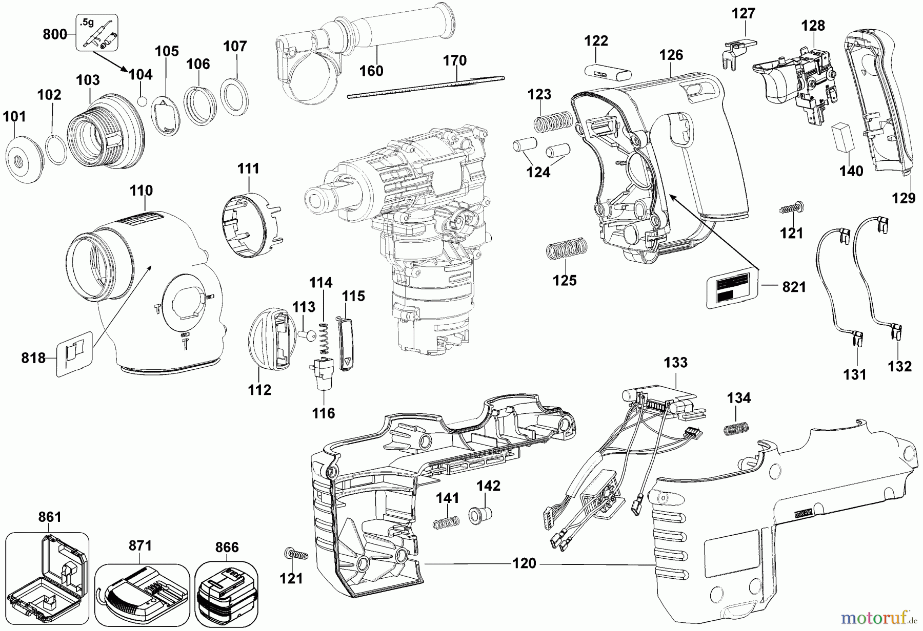 DEWALT Divers 36V HAMMER DC233KL Seite 2