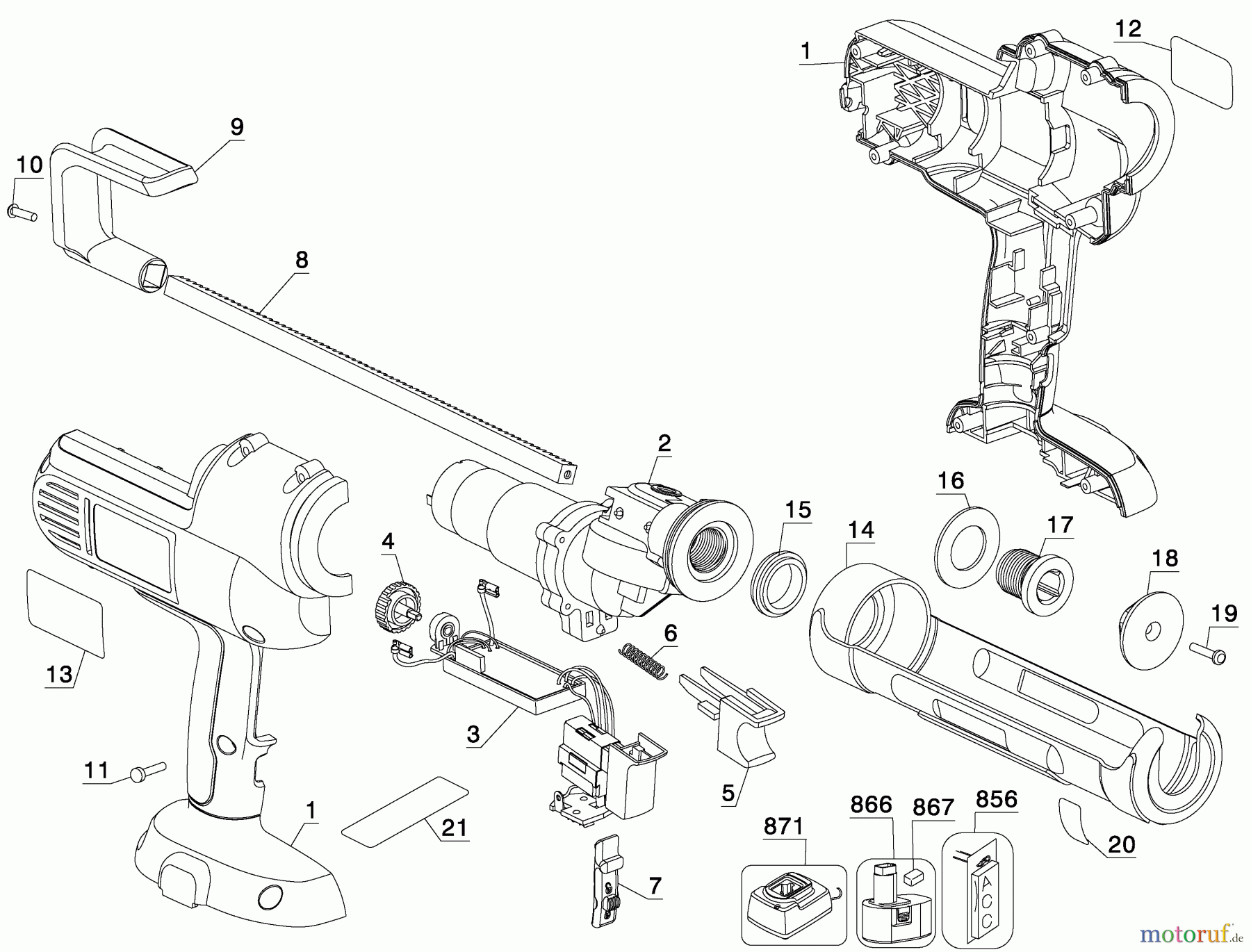 DEWALT Divers 18V CAULK GUN DC546B Seite 1