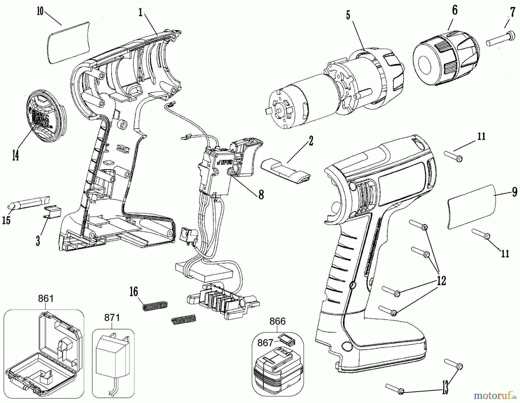  BLACK+DECKER Divers 12V COMPACT DRILL CDC120ASB Seite 1
