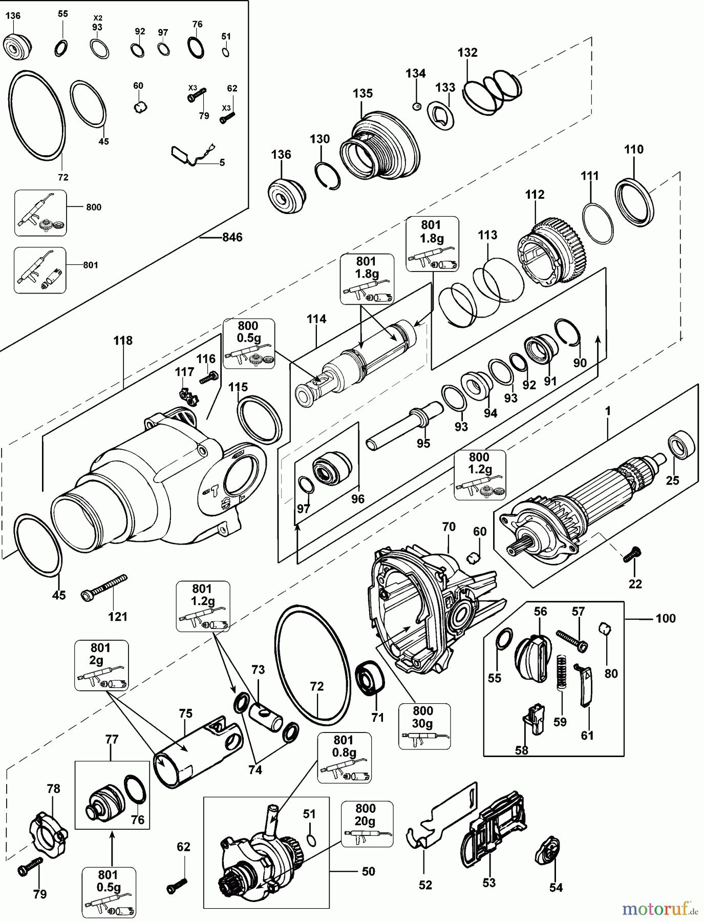 DEWALT Bohrhämmer Bohrhämmer SDS-PLUS DREHHAMMER D25213K Seite 1