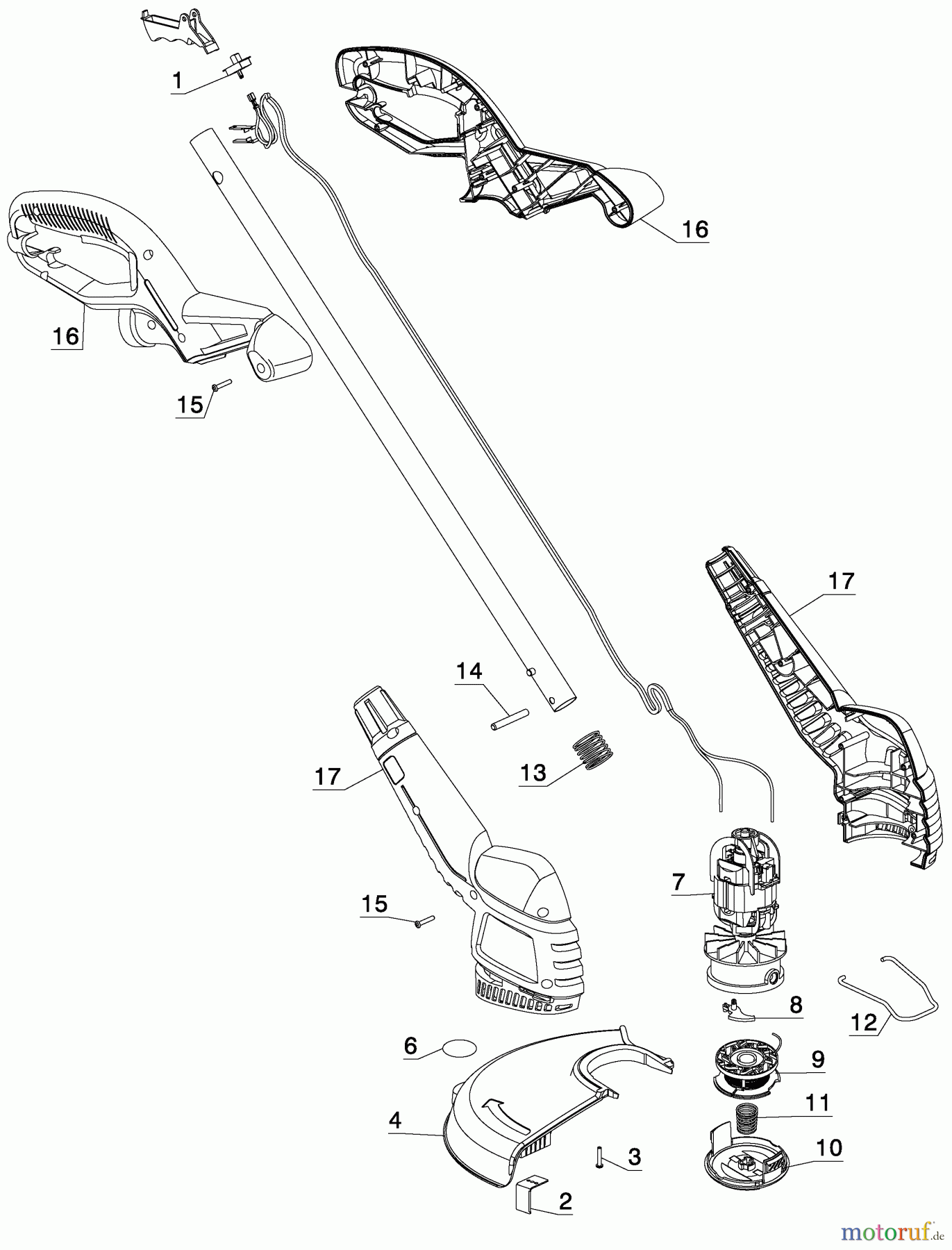 BLACK+DECKER AUSSERHALB HECKENSCHEREN, FADENTRIMMER, SCHEREN STRING TRIMMER - FOB INTE ST7700 Seite 1