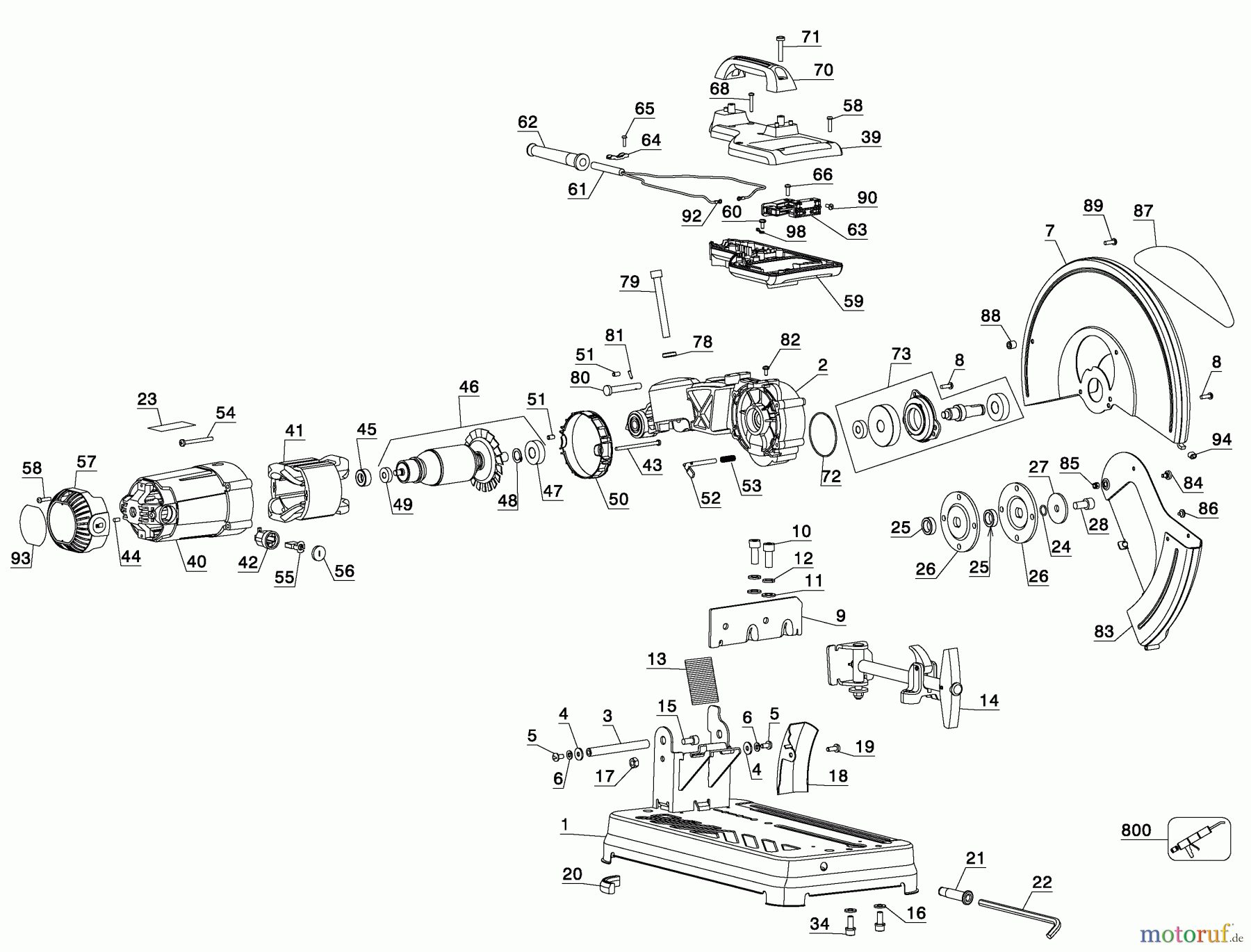 DEWALT METALLBEARBEITUNG SÄGEN 14 CHOP SAW GR870 Seite 1