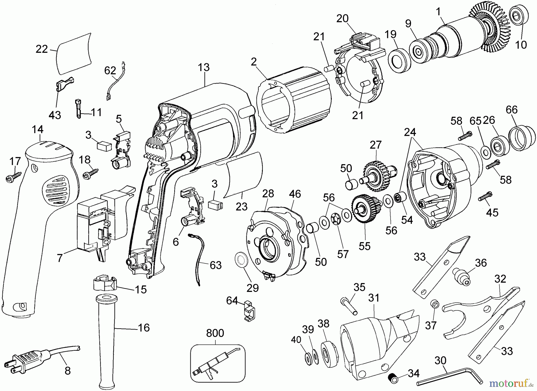  DEWALT METALLBEARBEITUNG SCHEREN & NIBBLER CEMENT SHEAR D28605G Seite 1