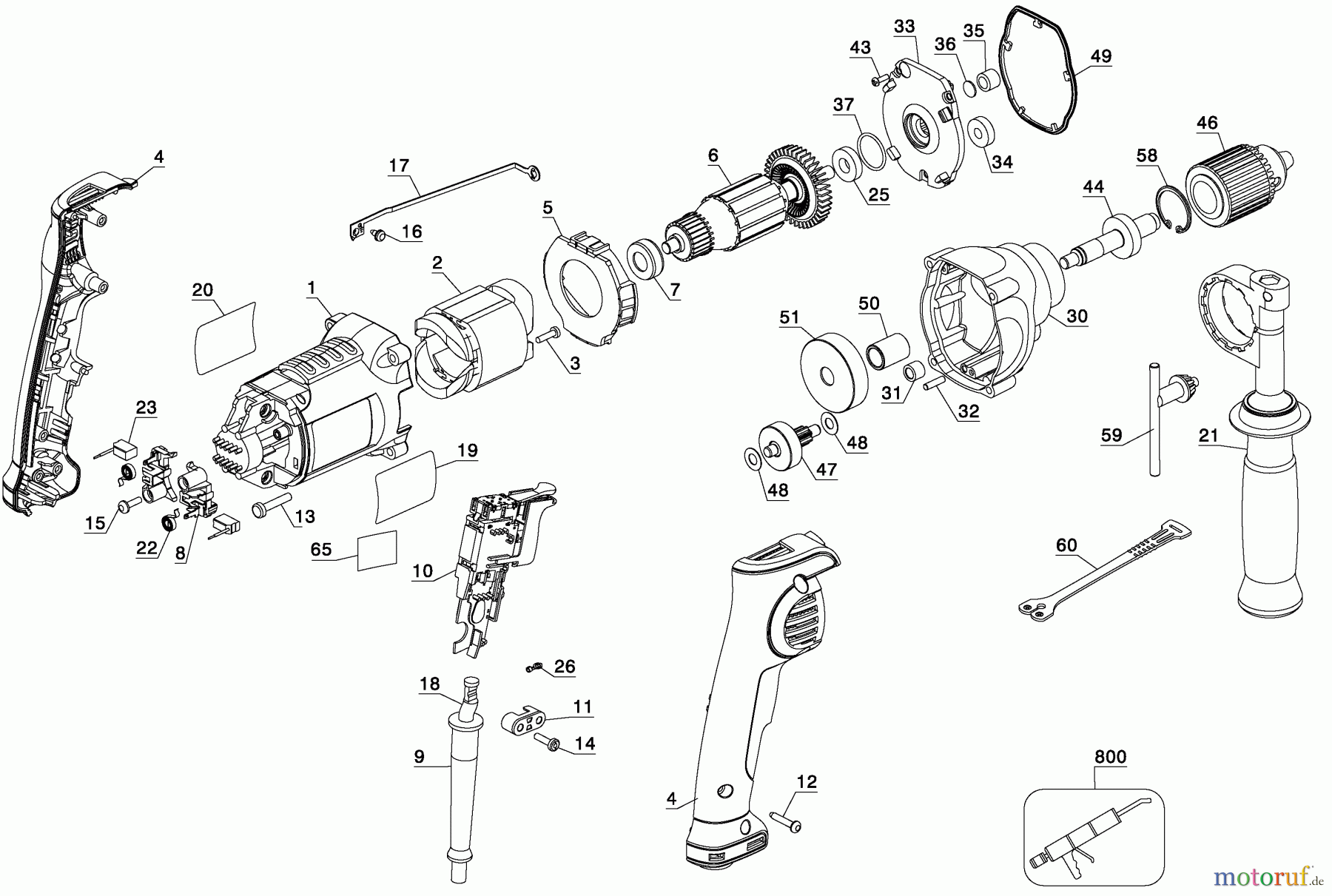 DEWALT Divers 1/2 DRILL DWD210G Seite 1