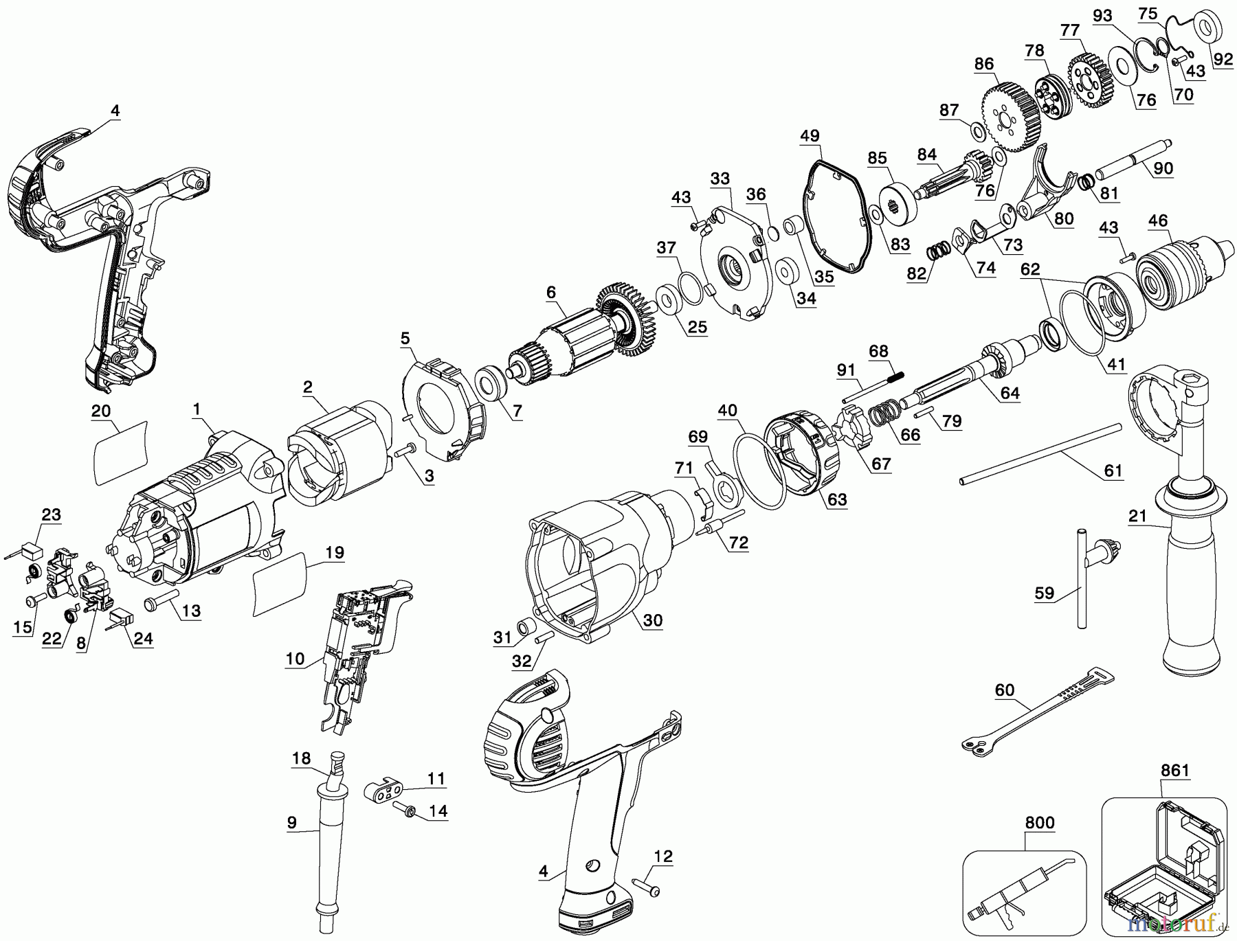 DEWALT Divers 1/2 HAMMER DRILL DWD525K Seite 1