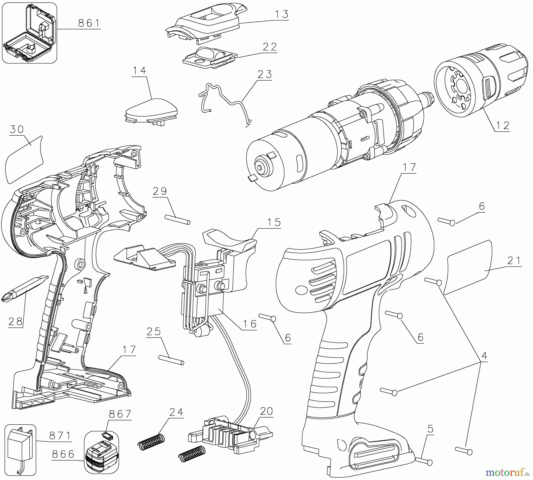 BLACK+DECKER Divers 14.4V FIRESTORM DRILL FS1401D Seite 1