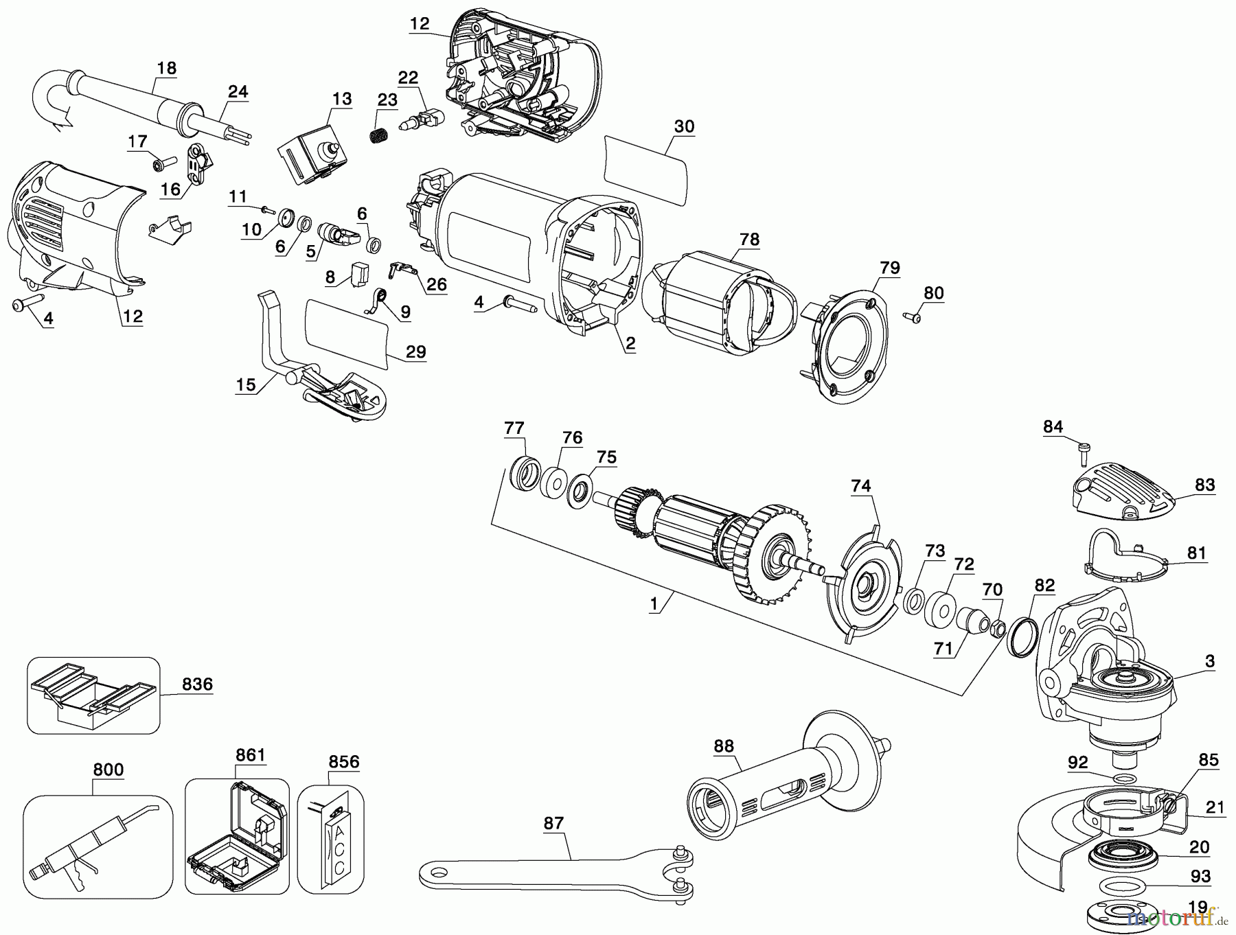 DEWALT Divers 4-1/2 ANGLE GRINDER D28111S Seite 1