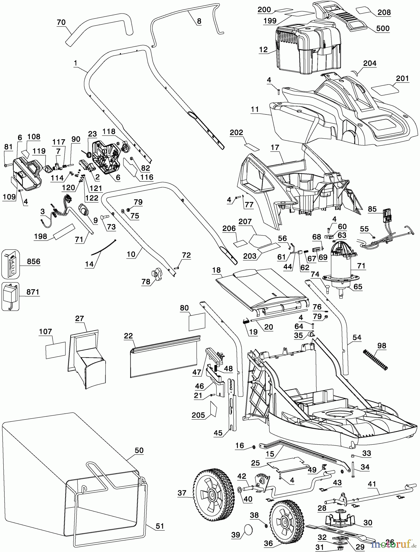 BLACK+DECKER Divers 36V 19IN MOWER CM1936 Seite 1