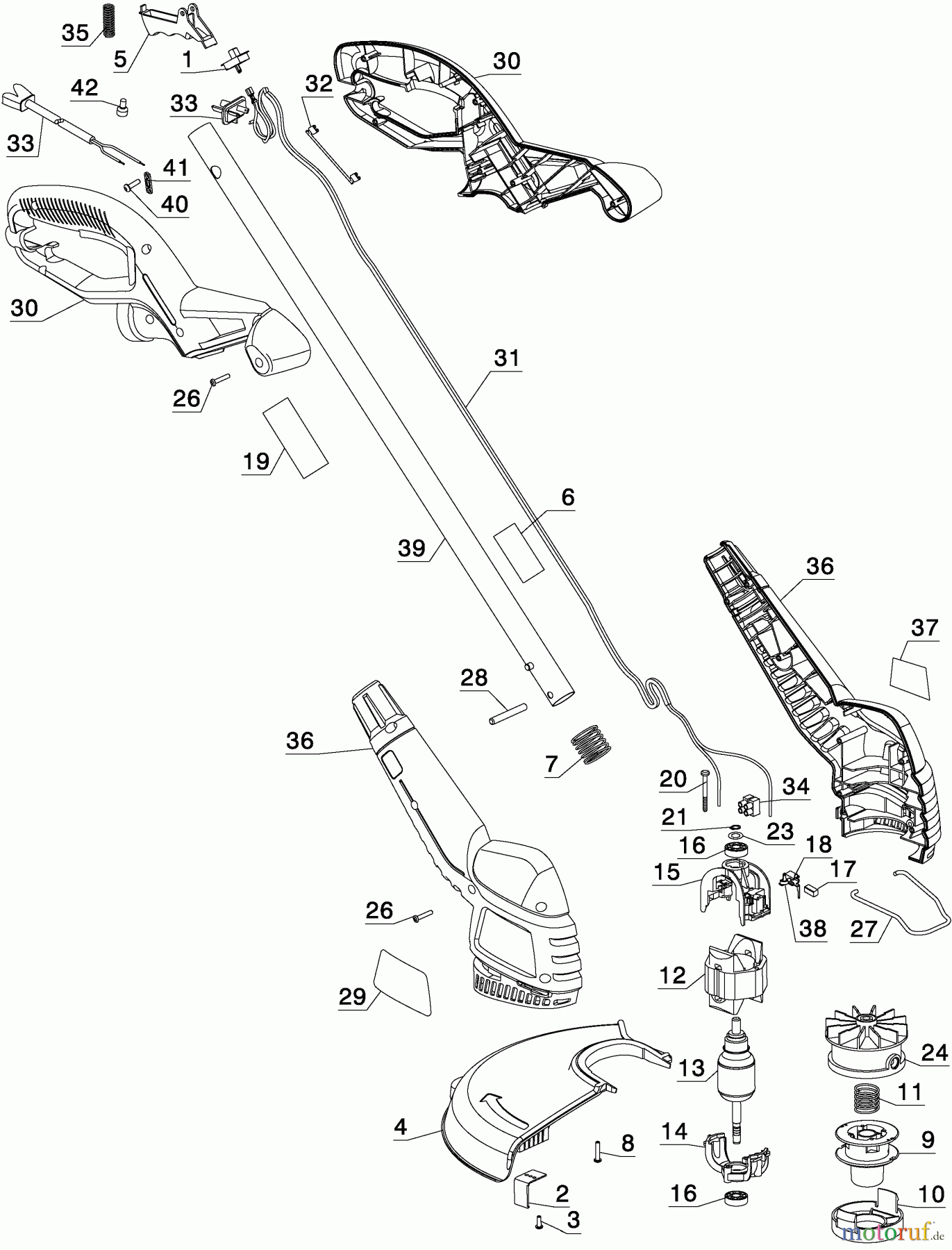BLACK+DECKER AUSSERHALB HECKENSCHEREN, FADENTRIMMER, SCHEREN 12 STRING TRIMMER ST4500 Seite 1