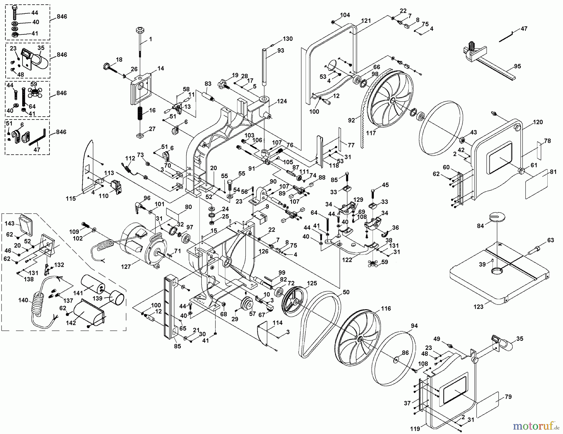 PORTER CABLE Divers 14 BAND SAW PCB330BS Seite 1