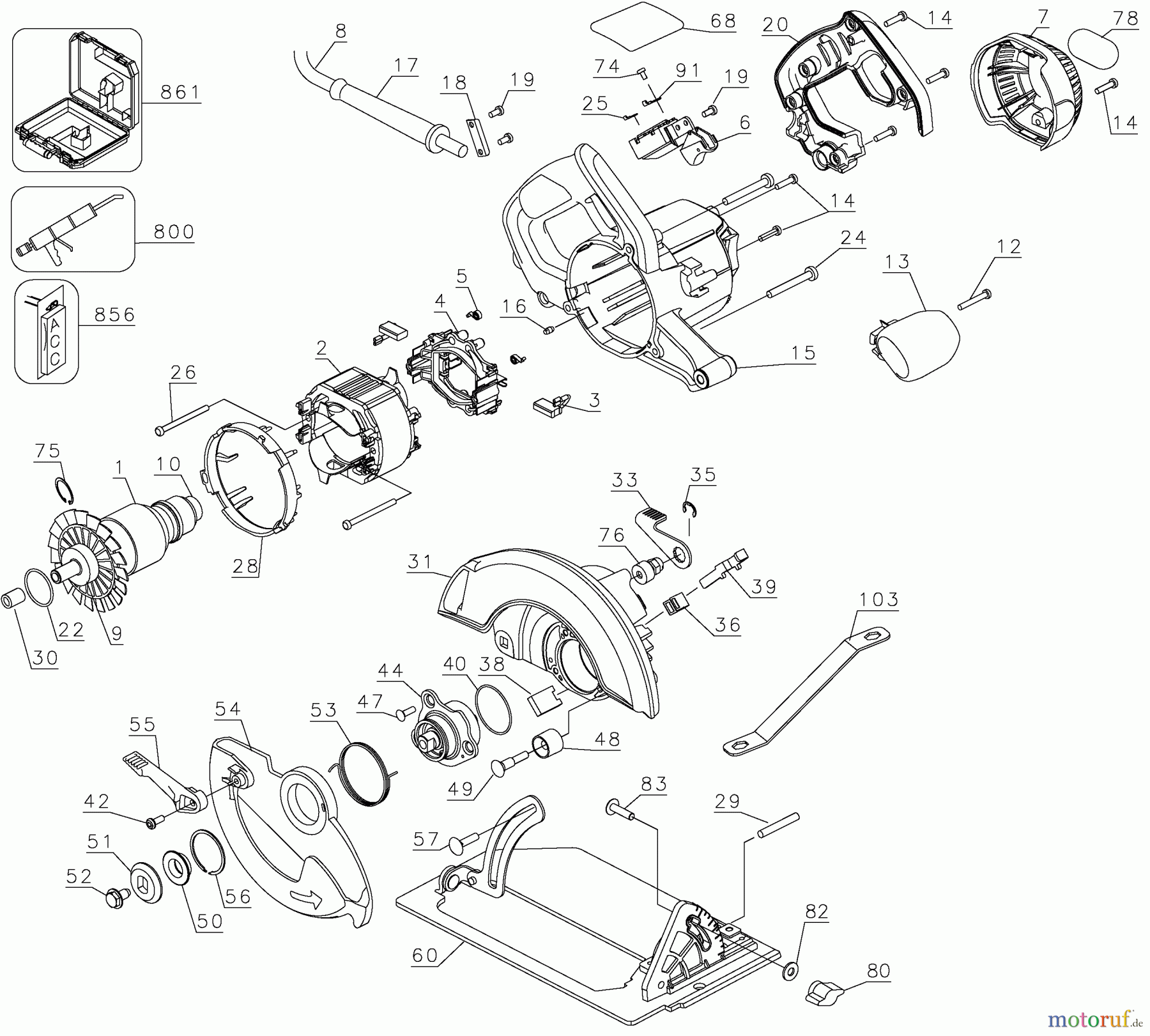 DEWALT HOLZARBEITEN KREISSÄGEN KREISSGE DW366 Seite 1
