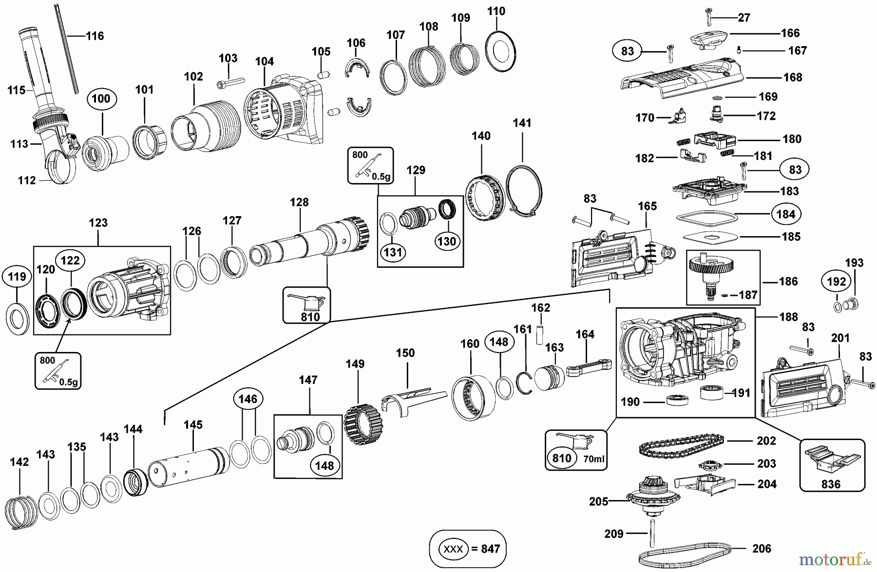  DEWALT Bohrhämmer Bohrhämmer SDS-MAX DREHHAMMER D25602K Seite 1