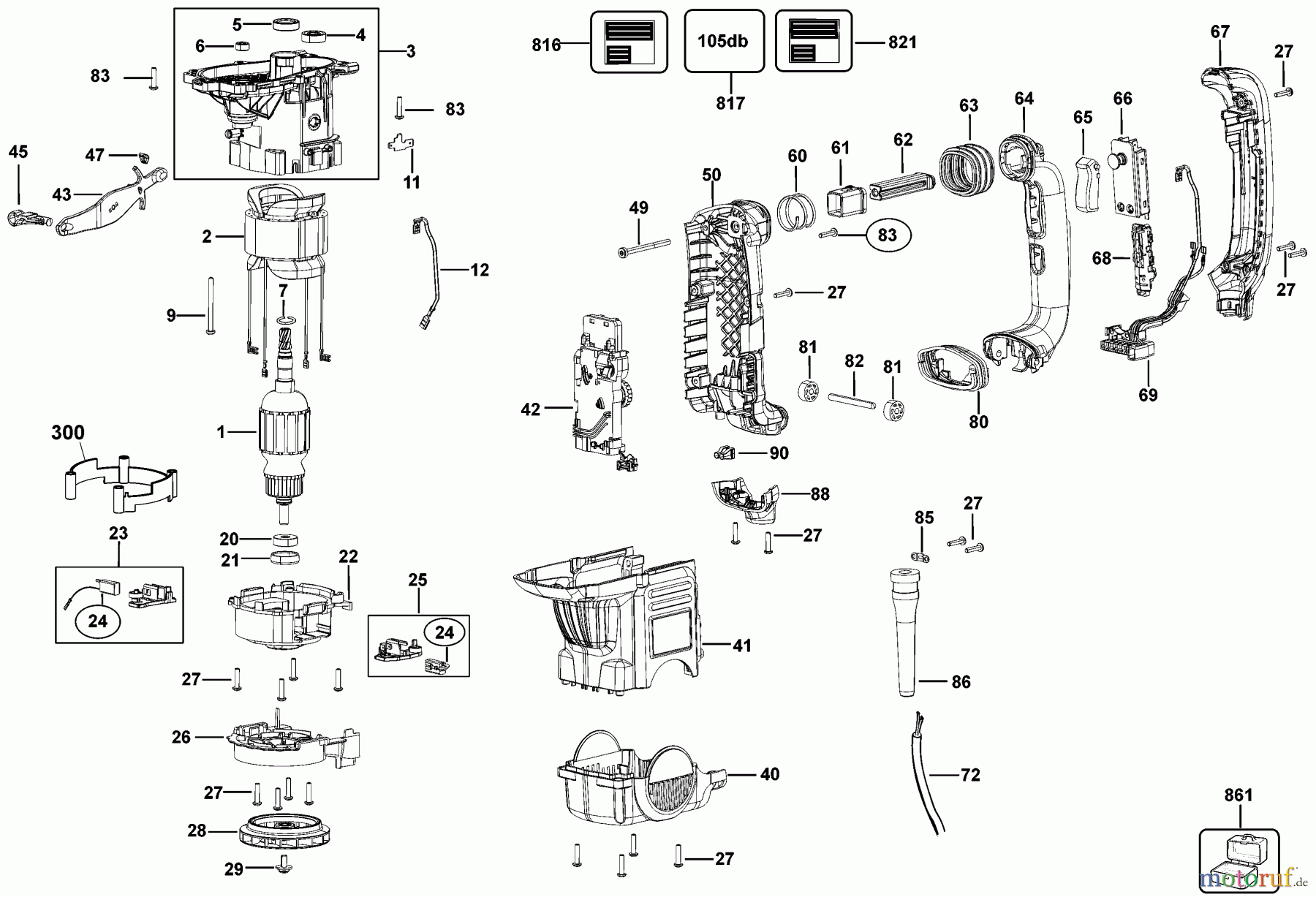 DEWALT Bohrhämmer Bohrhämmer SDS-MAX DREHHAMMER D25602K Seite 2