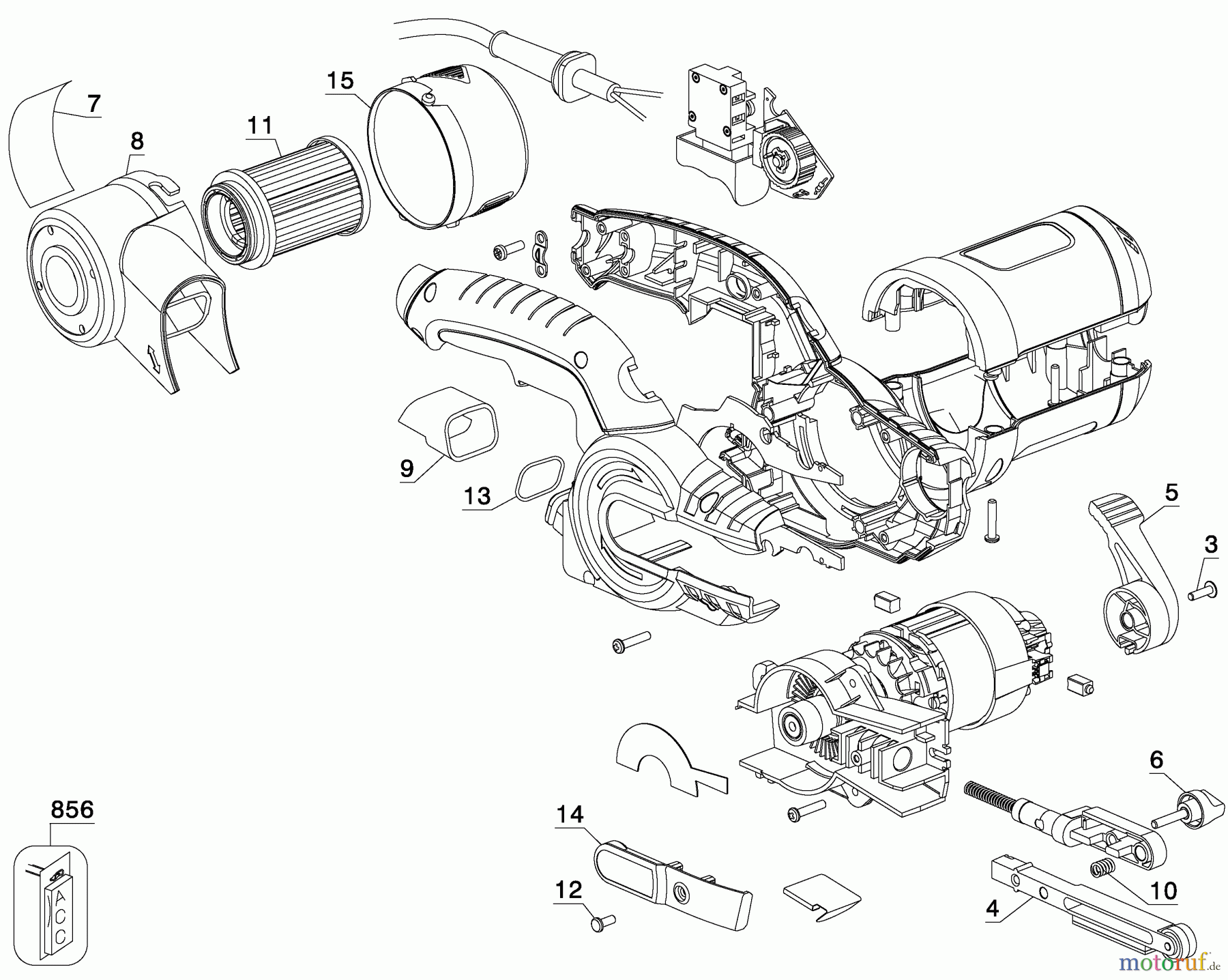 BLACK+DECKER INNENAUSSTATTUNG SCHLEIFER UND POLIERER 12140 CYPF260 Seite 1