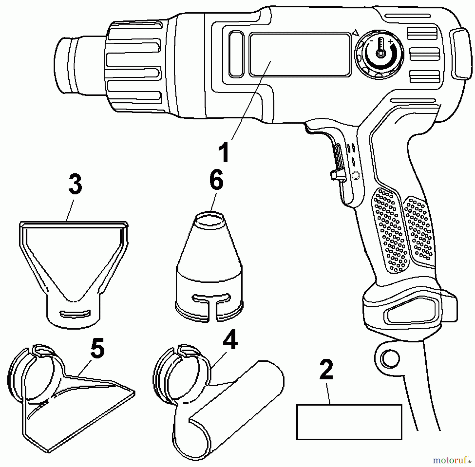 PORTER CABLE Divers 1500 WATT HEAT GUN W/4 AC PC1500HGA Seite 1