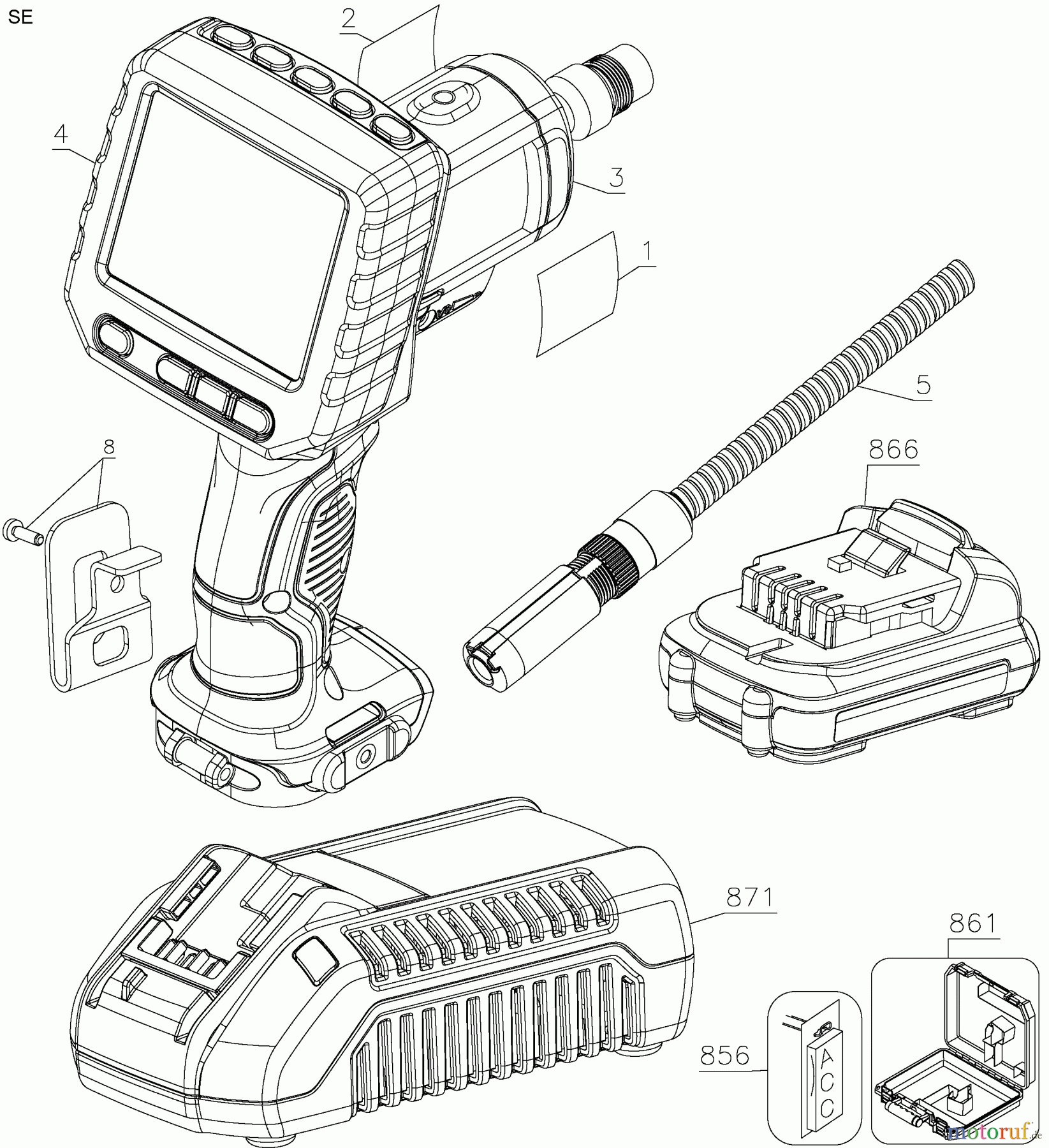  DEWALT SCHNURLOS-SONSTIGES 12V 9mm INSPECTION CAMARA DCT411S1 Seite 1