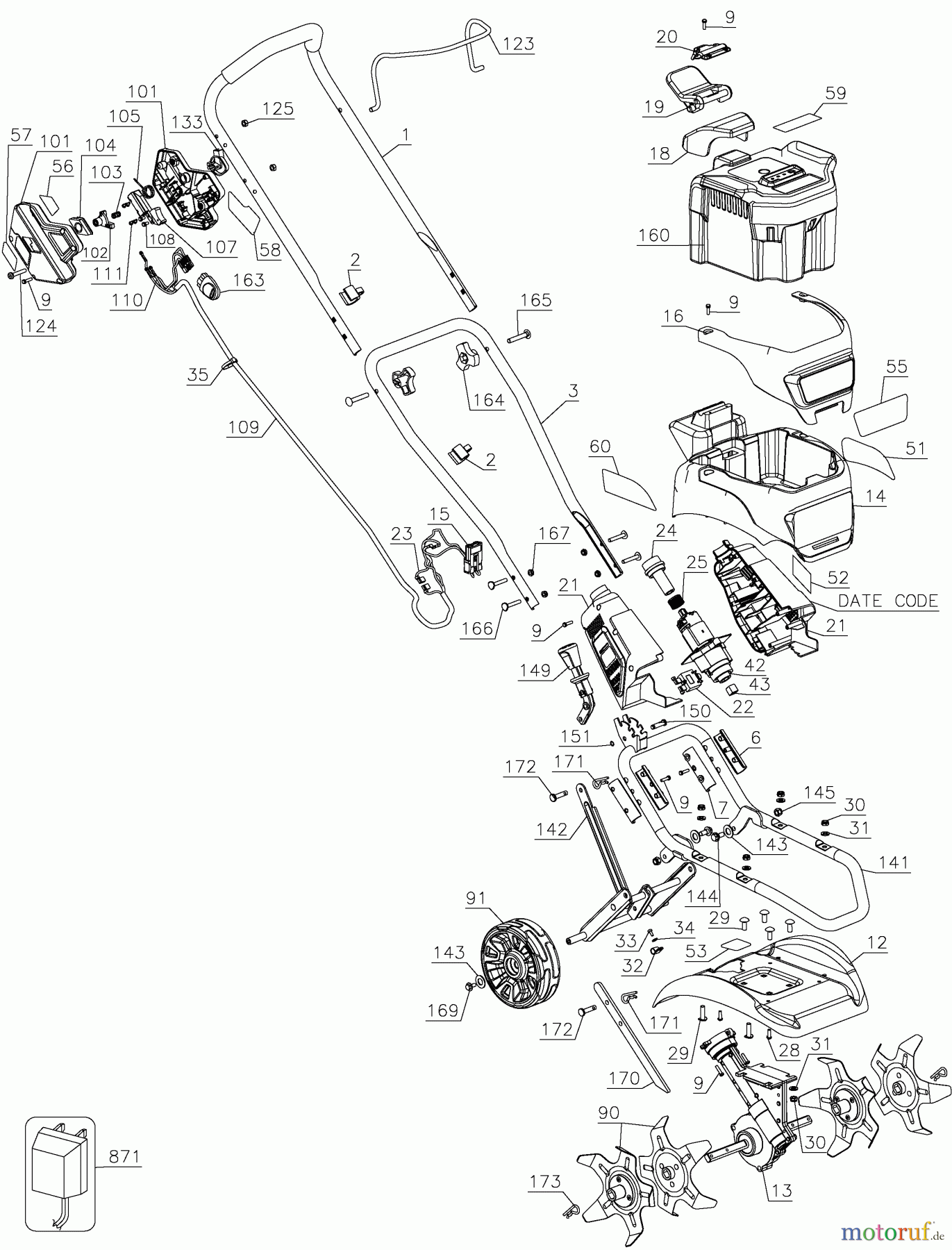 BLACK+DECKER Divers 36V GARDEN TILLER CTL36 Seite 1