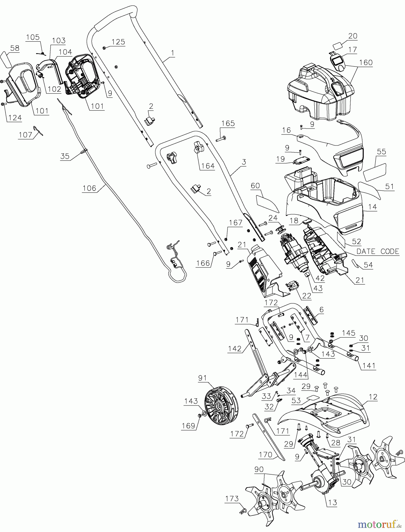 BLACK+DECKER Divers ELECTRIC GARDEN TILLER TL10 Seite 1