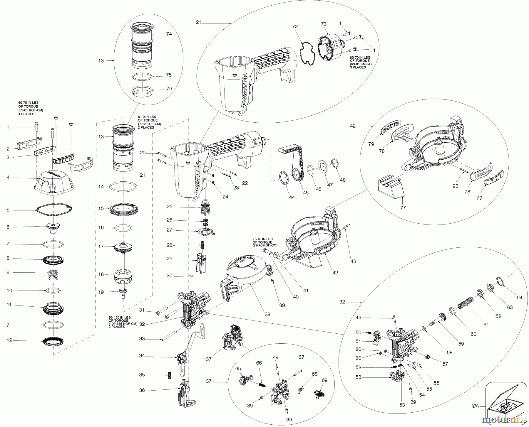 BOSTITCH NAILERS NAGLER SF150C Seite 1