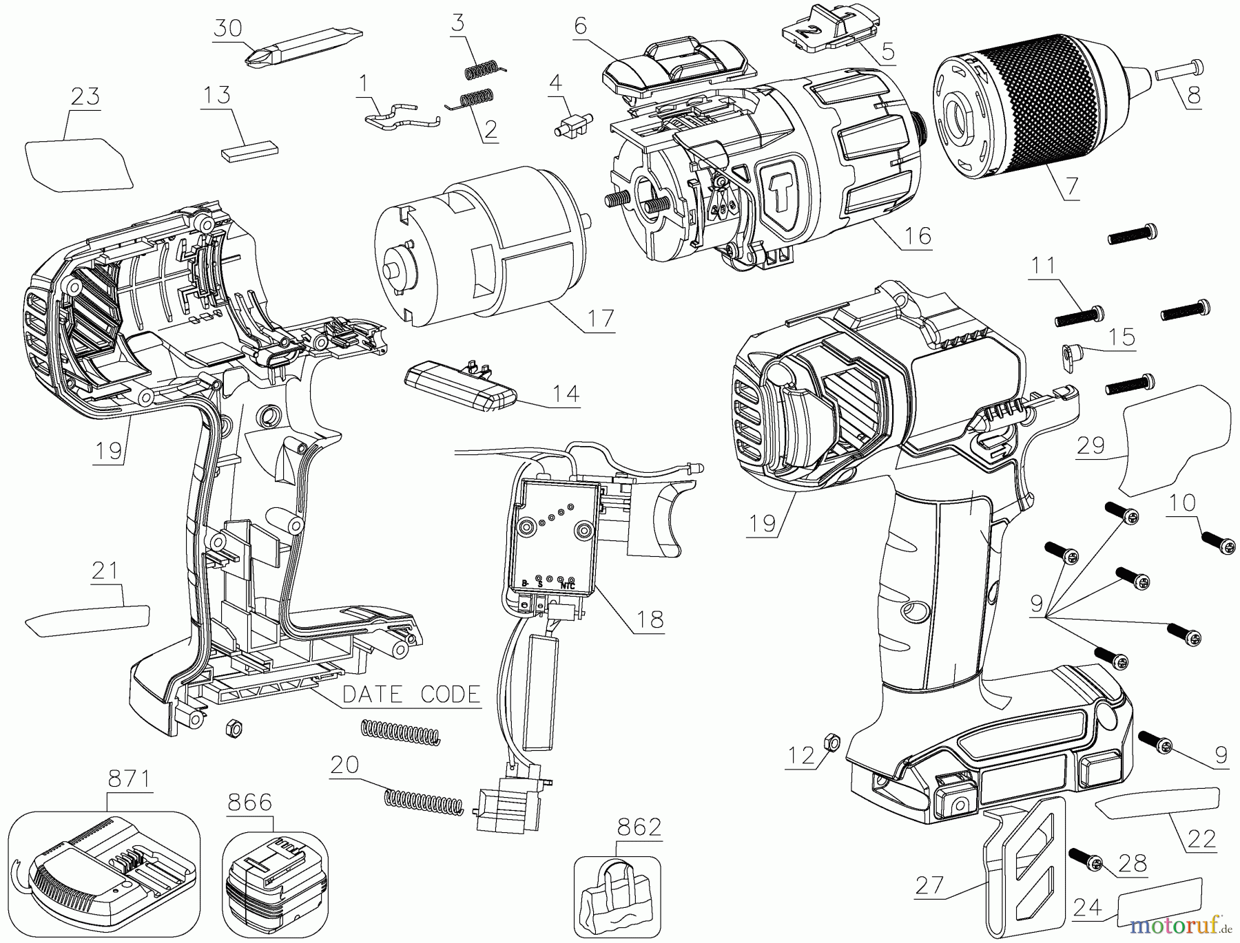 STANLEY CORDLESS DRILLS CDLS DRILLS 18V BOHRHAMMER FMC620 Seite 1