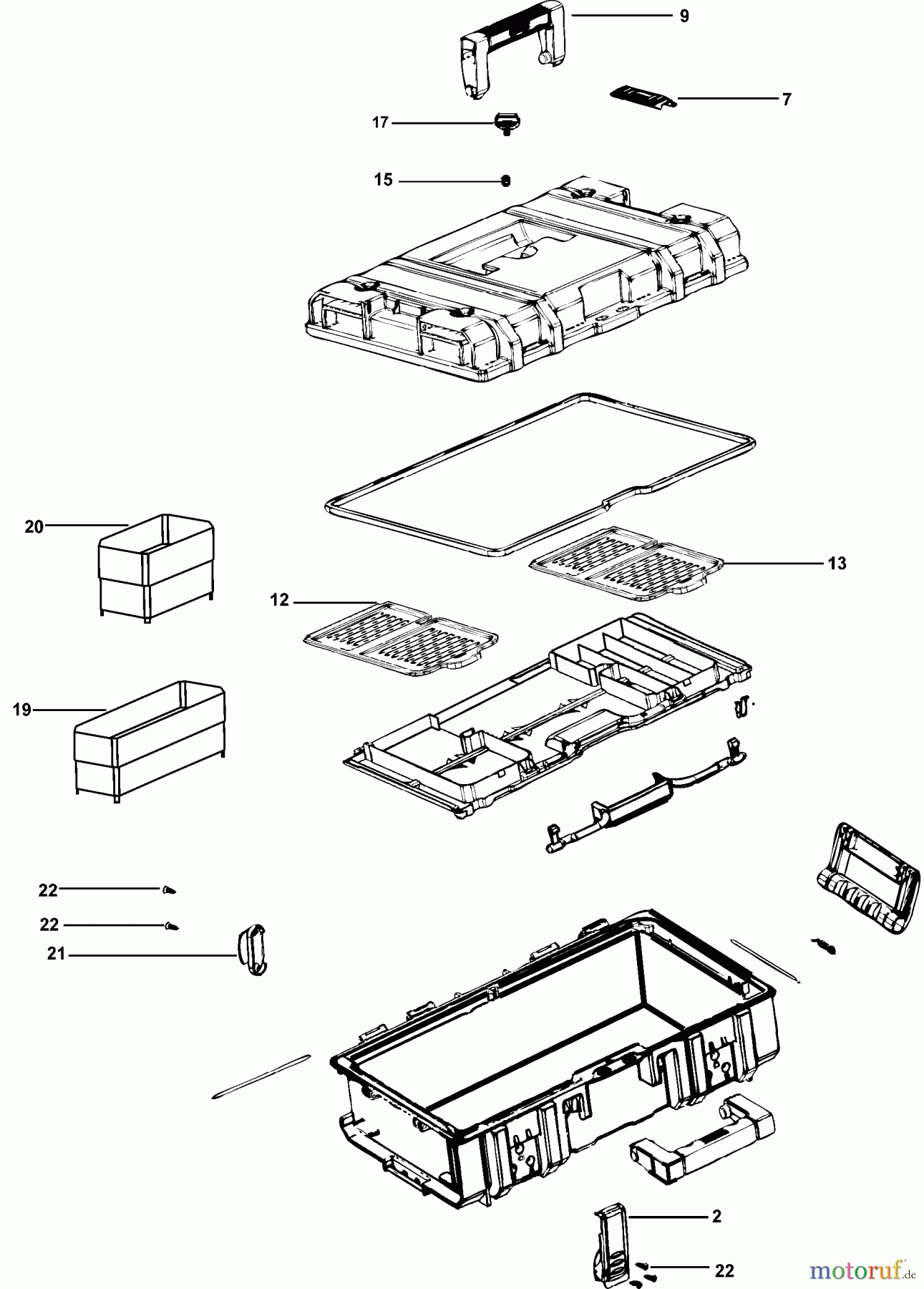 DEWALT Divers DW TOUGH SYSTEM 150 DWST08201 Seite 1