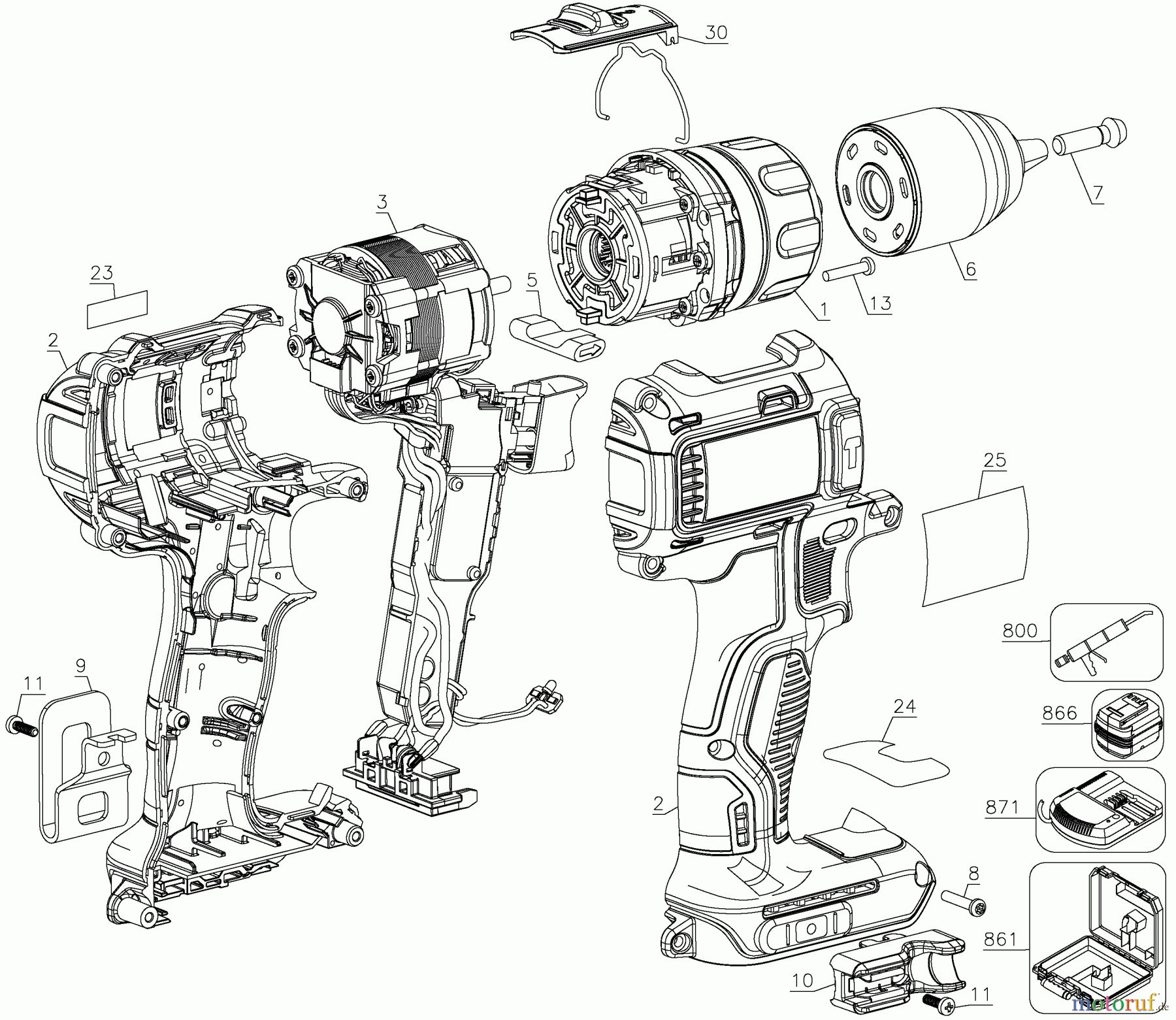  DEWALT Divers 20V DRILL/DRIVER DCD790B Seite 1