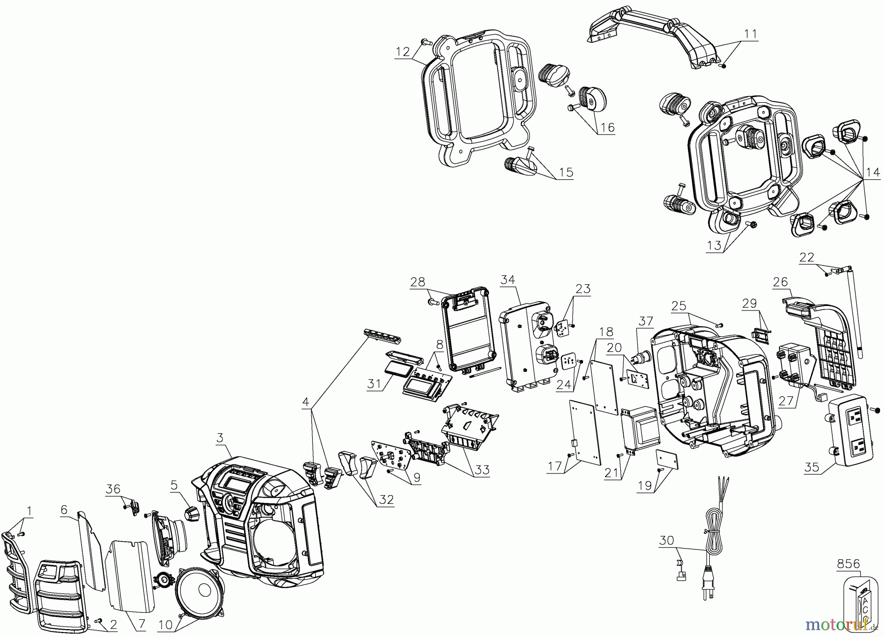 DEWALT SCHNURLOS-SONSTIGES 12/20V MAX CHARGER/RADIO DCR015 Seite 1