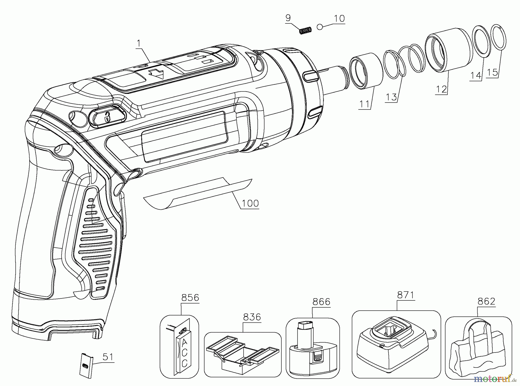DEWALT SCHRAUBER Akku Schrauber AKKU-SCHAUBENDREHER DCF680N1 Seite 1