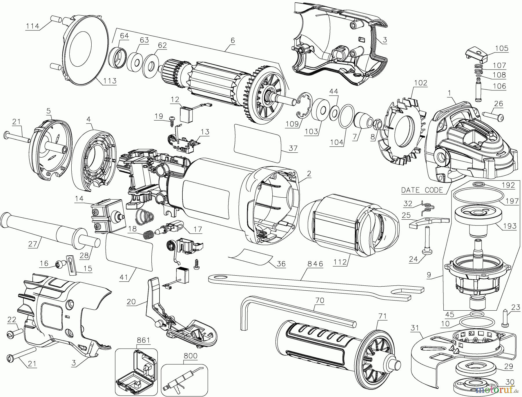 DEWALT METALLBEARBEITUNG WINKELSCHLEIFER 100-125MM KLEINER WINKELSCHLEIFER DWE402 Seite 1