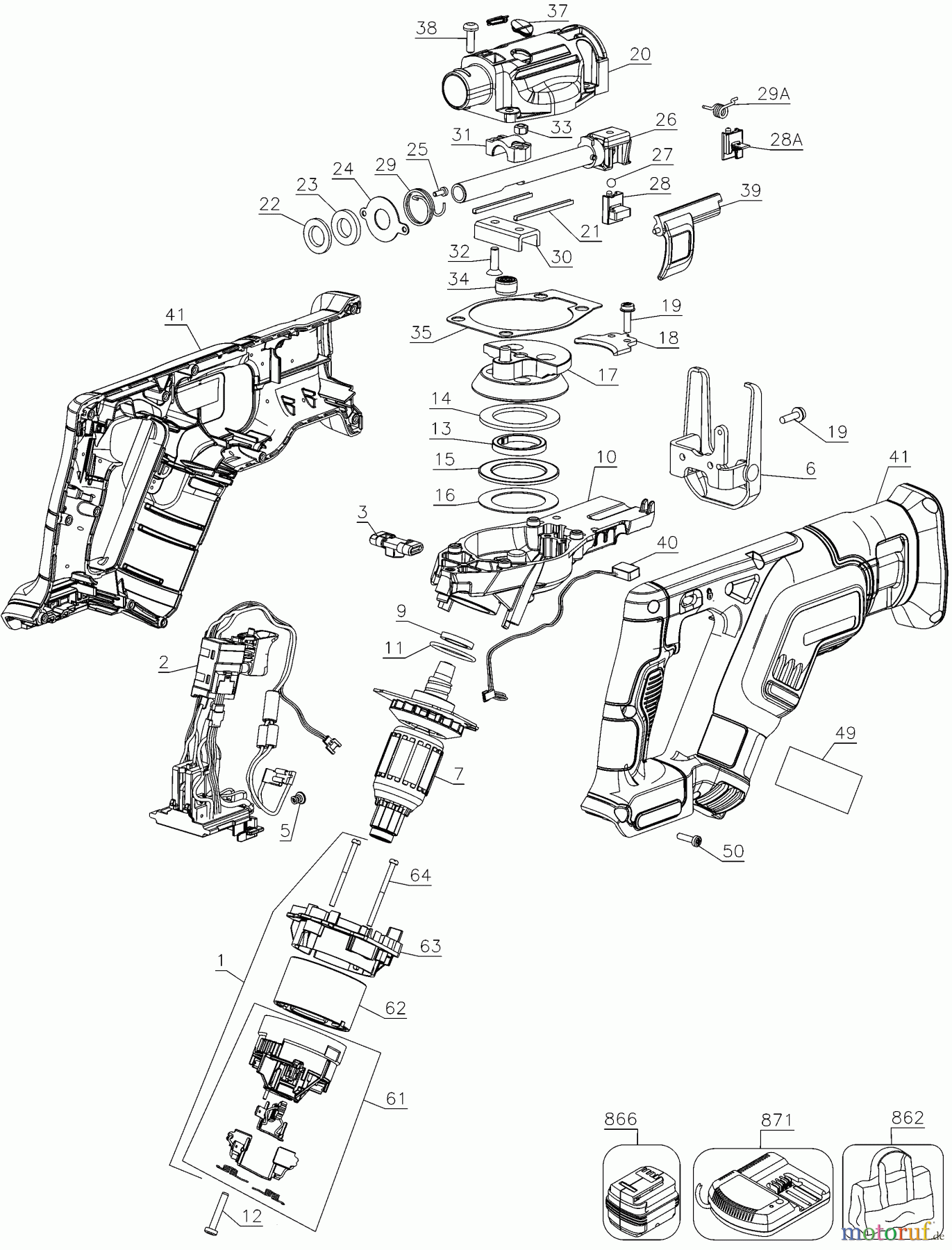DEWALT HOLZARBEITEN SCHNEIDESÄGEN 20V COMP RECIP SAW DCS387B Seite 1