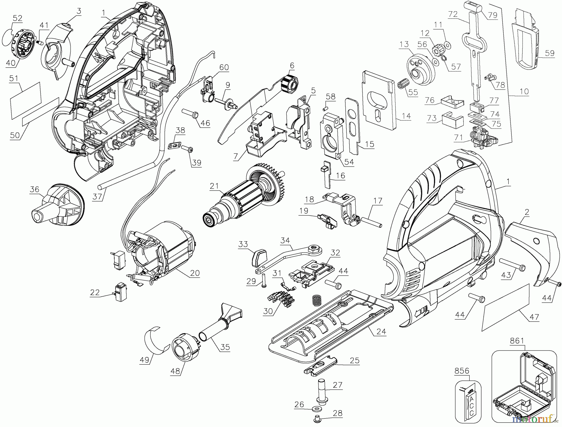  STANLEY Divers 600W JIGSAW - KIT BOX STSJ0600K Seite 1