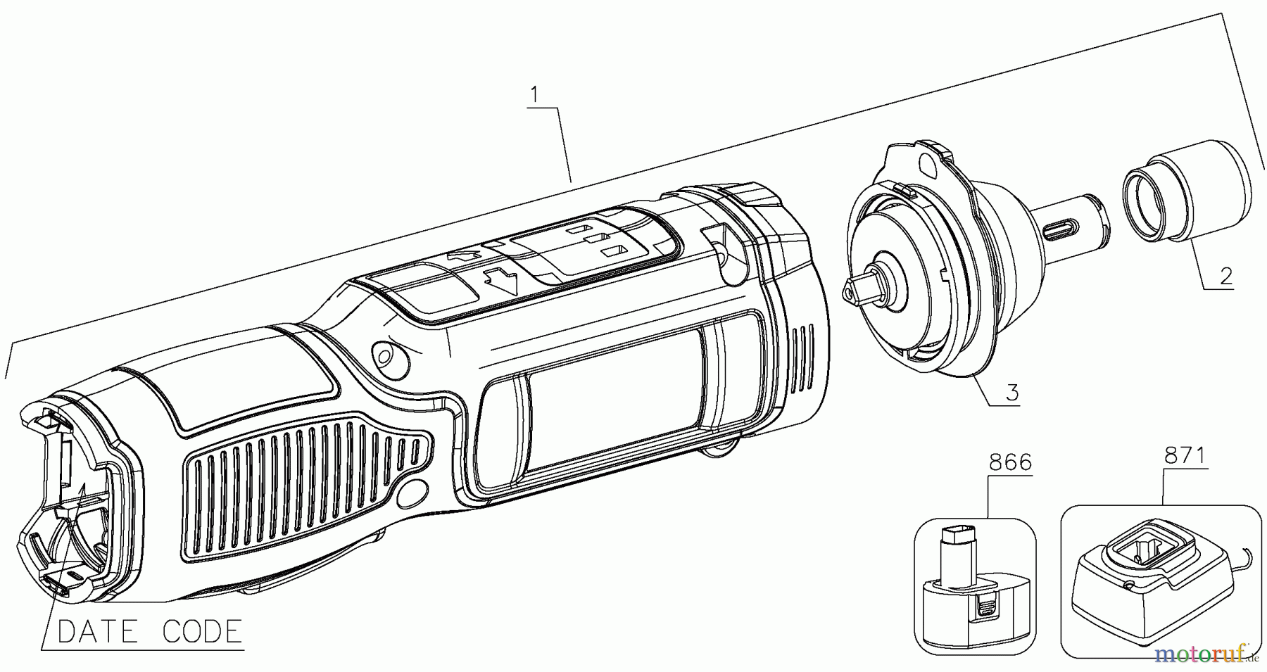DEWALT BEFESTIGUNG PULVER AKTIVIERT 7.2V INLINE MOTION ACTIVA DCF682G1 Seite 1