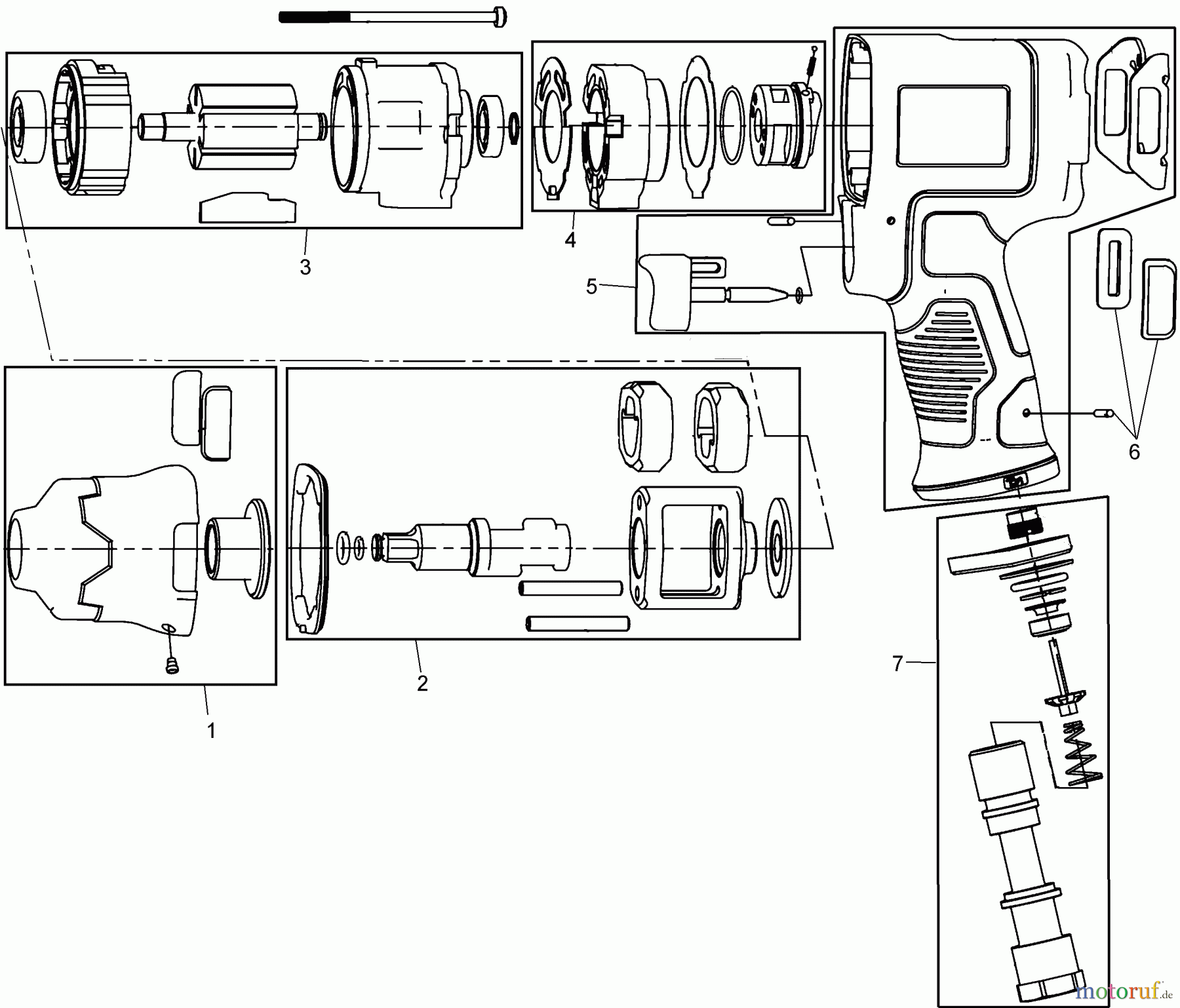 DEWALT Luft SCHRAUBENSCHLÜSSEL/KNARREN 3/8 SCHLAGSCHRAUBER DWMT70775 Seite 1