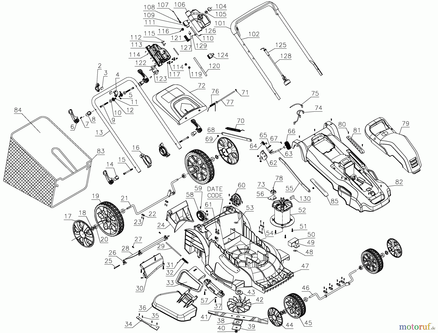 BLACK+DECKER AUSSERHALB RASENMÄHER, SCHNEEFRÄSEN 13 AMP 20IN CORDED MOWER- MM2000 Seite 1