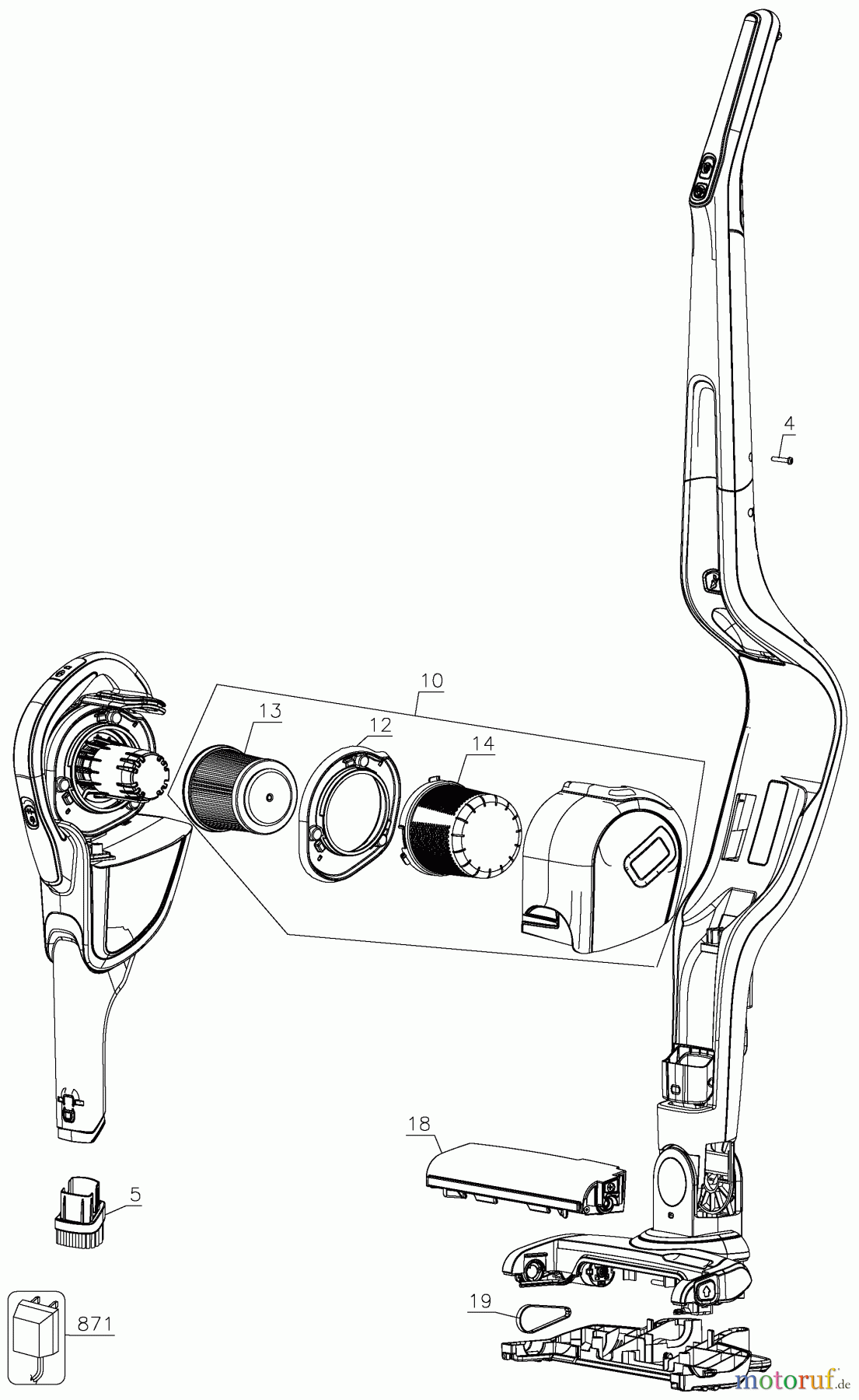 BLACK+DECKER HAUSHALT REINIGUNG GEN10 16V 1.5AH STKV HSVJ415JMBF71 Seite 1