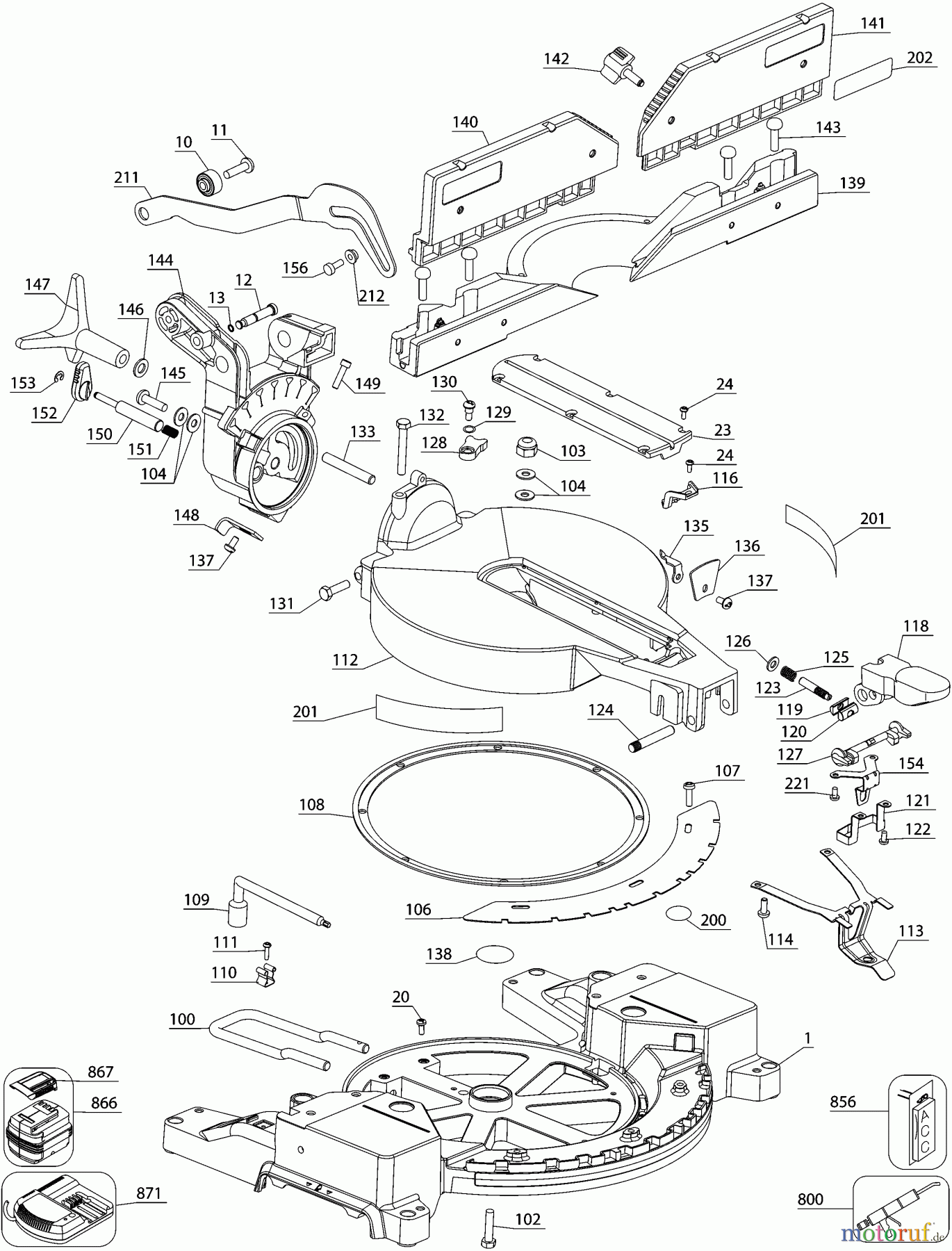 DEWALT HOLZARBEITEN  Gehrungssägen 120V FIXED MITER SAW DHS716AB Seite 2