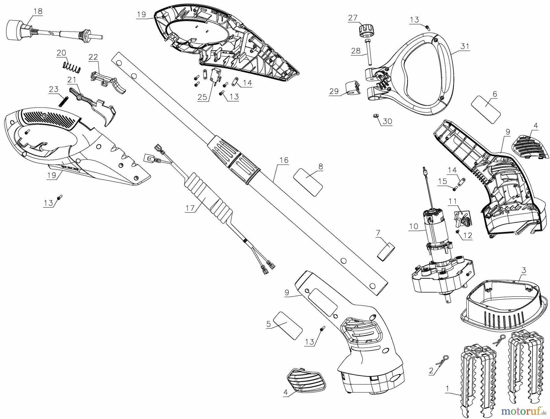 BLACK+DECKER Divers CORDED GARDEN CULTIVATOR GC150 Seite 1