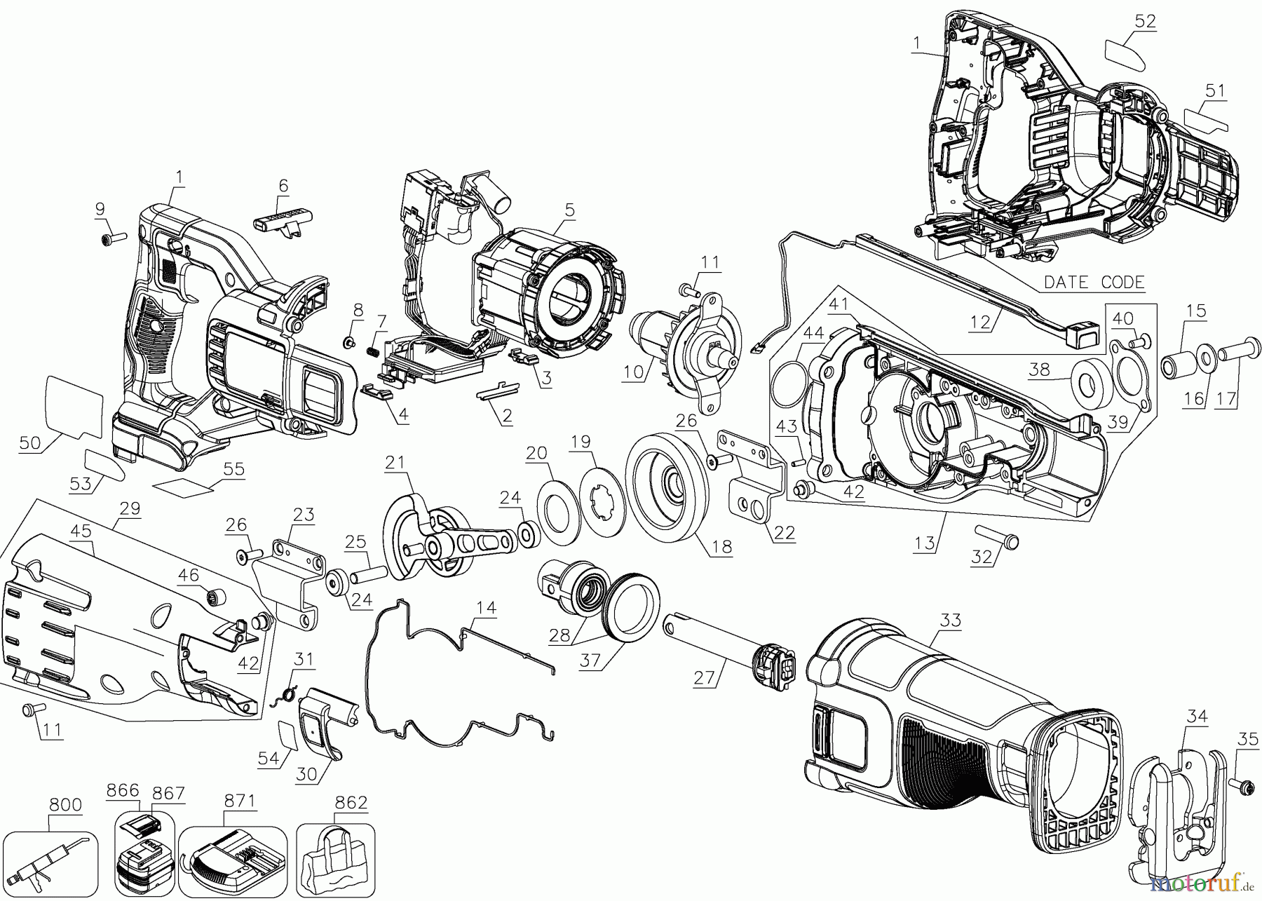  DEWALT HOLZARBEITEN SCHNEIDESÄGEN 60VMX BRSL RCP SW KT DCS389X1 Seite 1