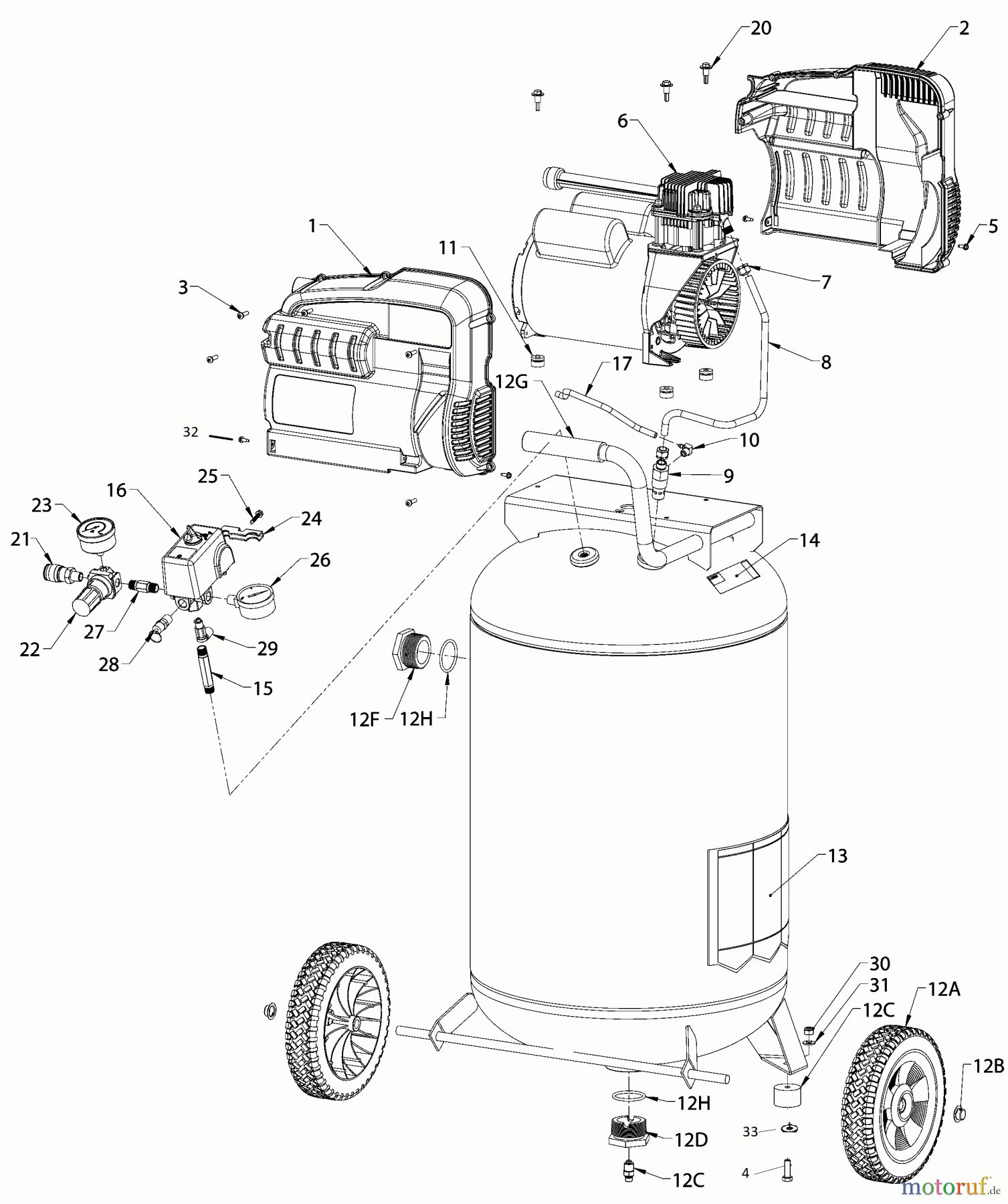  DEWALT Kompressoren KOMPRESSOR DXCMLA1983012 Seite 1