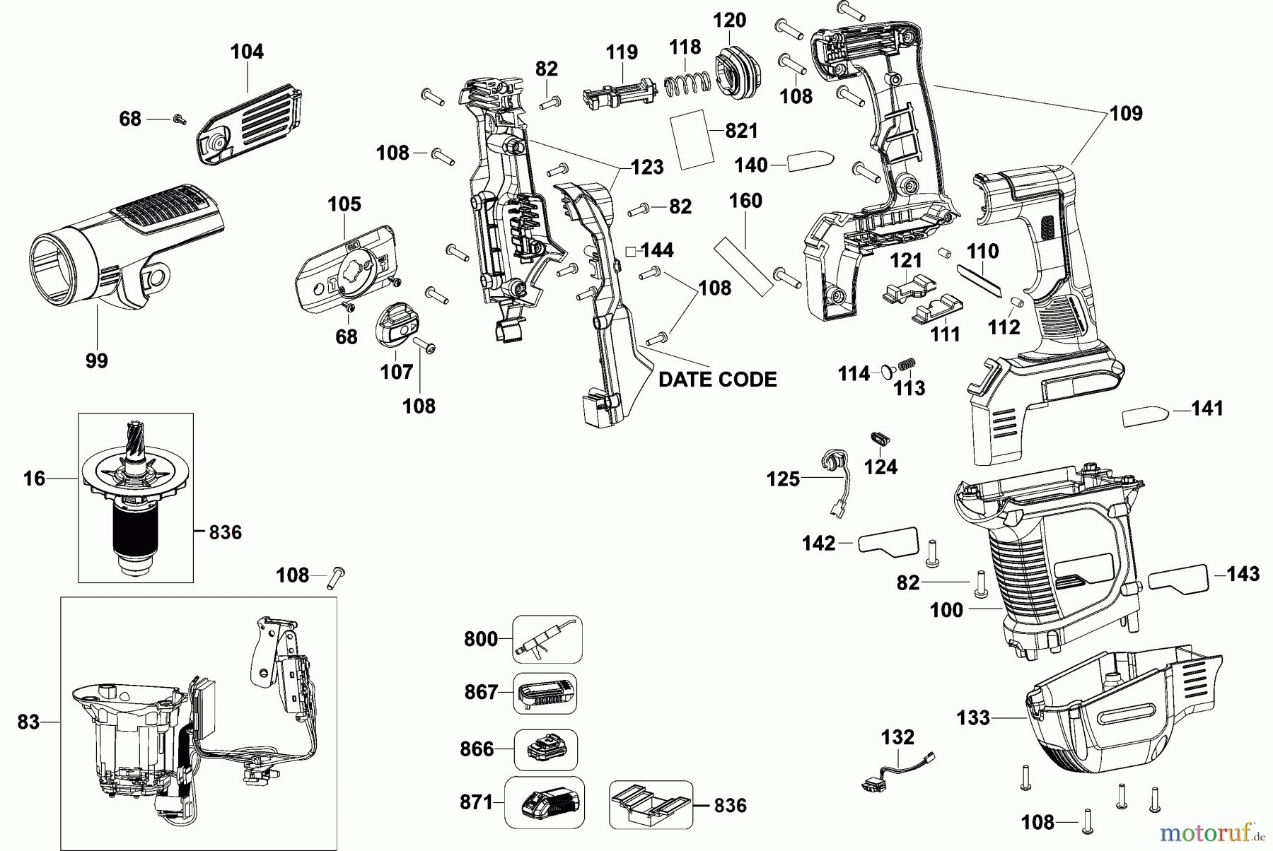 DEWALT AKKUBOHRER CDLS DRILLS 54V DREHHAMMER DCH481X2 Seite 2