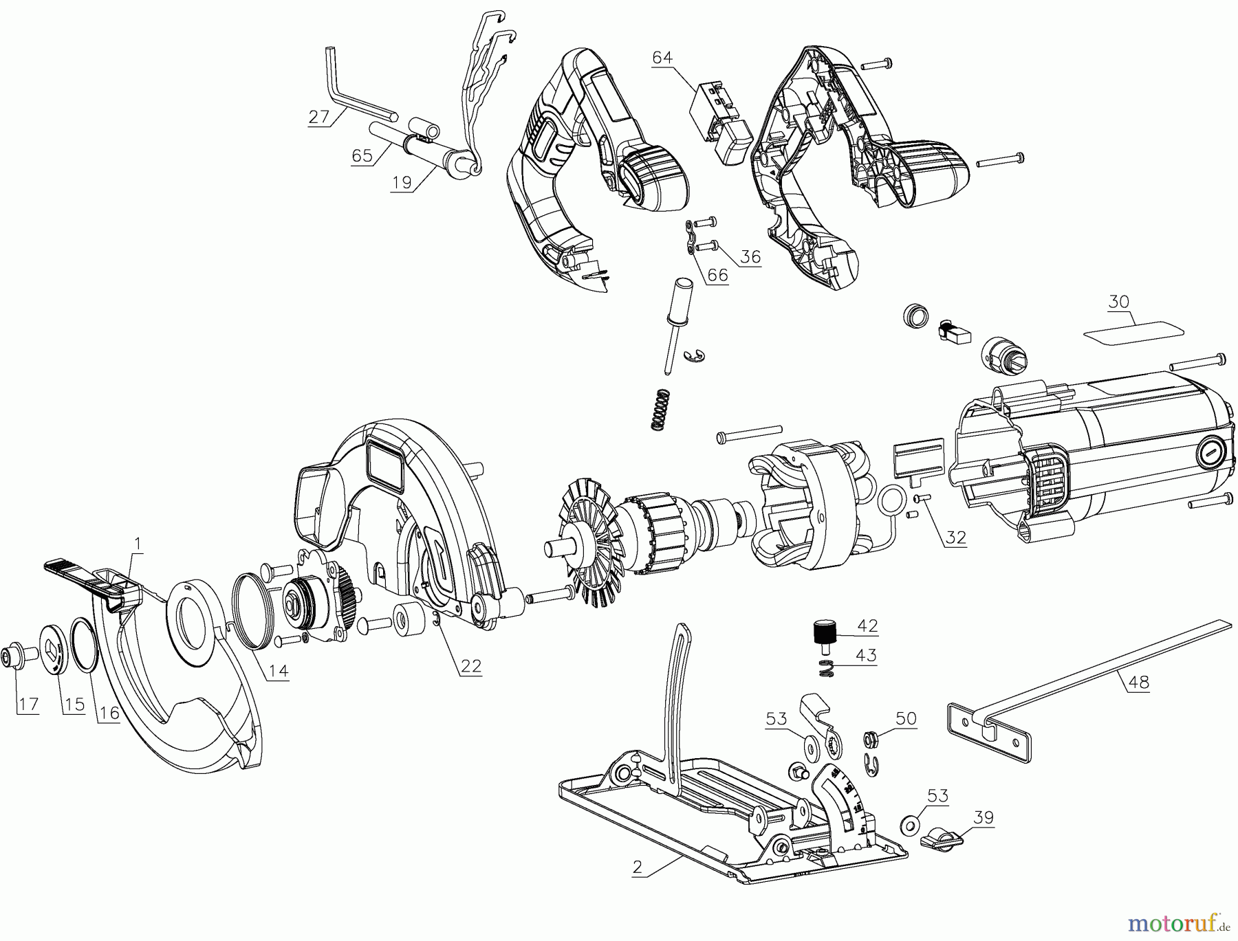 CRAFTSMAN CDLS SAW 7-1/4 13A CIRC SAW CMES500 Seite 1