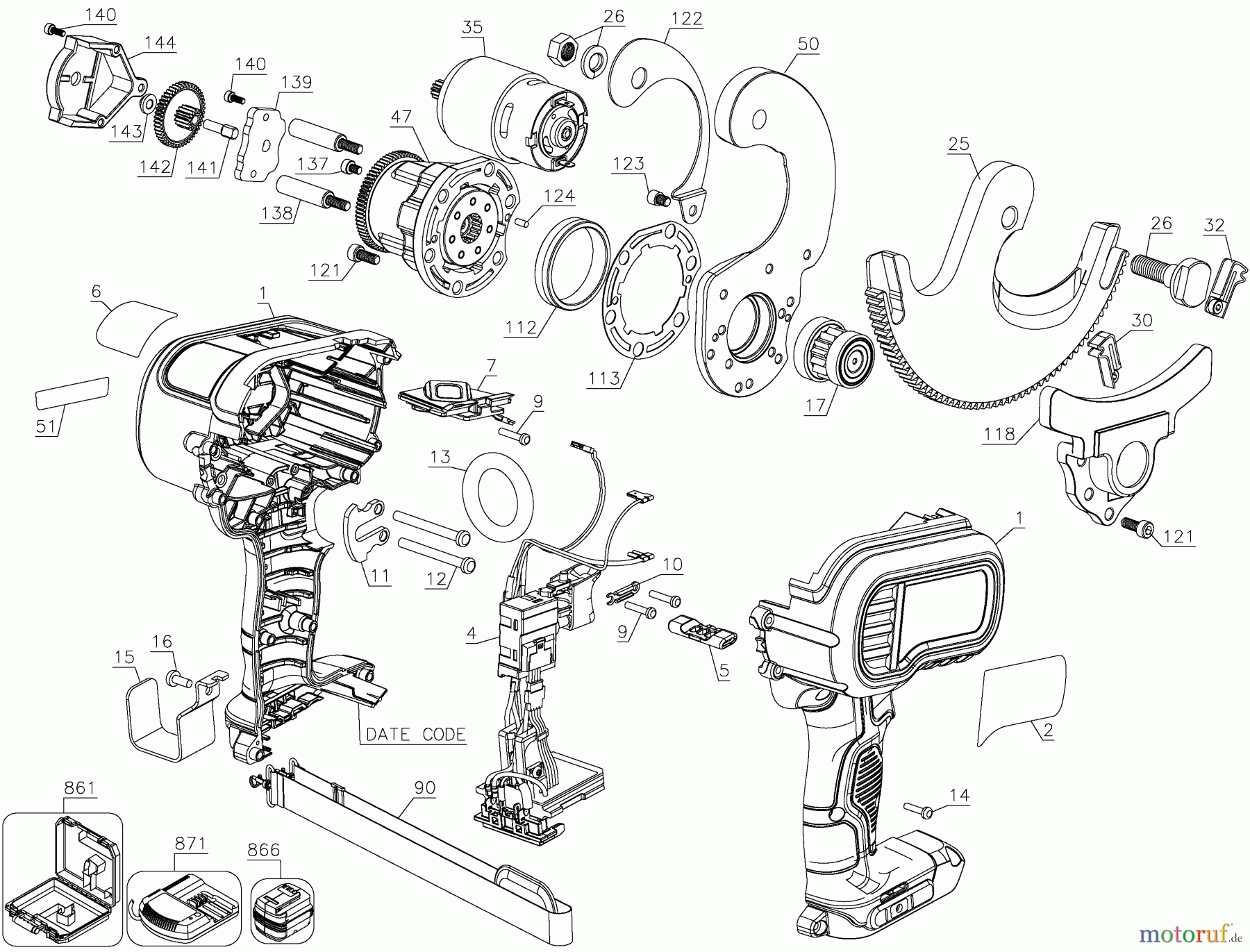 DEWALT Divers 20V MAX ACSR CABLE CUTTIN DCE155D1 Seite 1