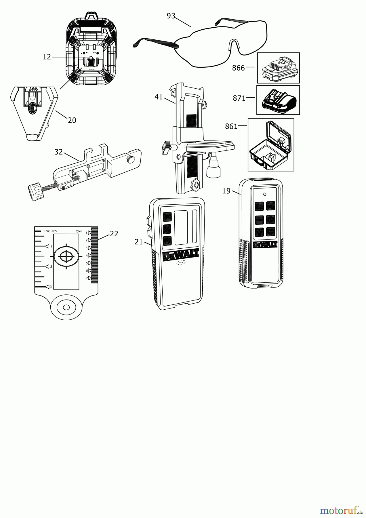 DEWALT LASERS ROTATIONSLASER DW079LGB Seite 1