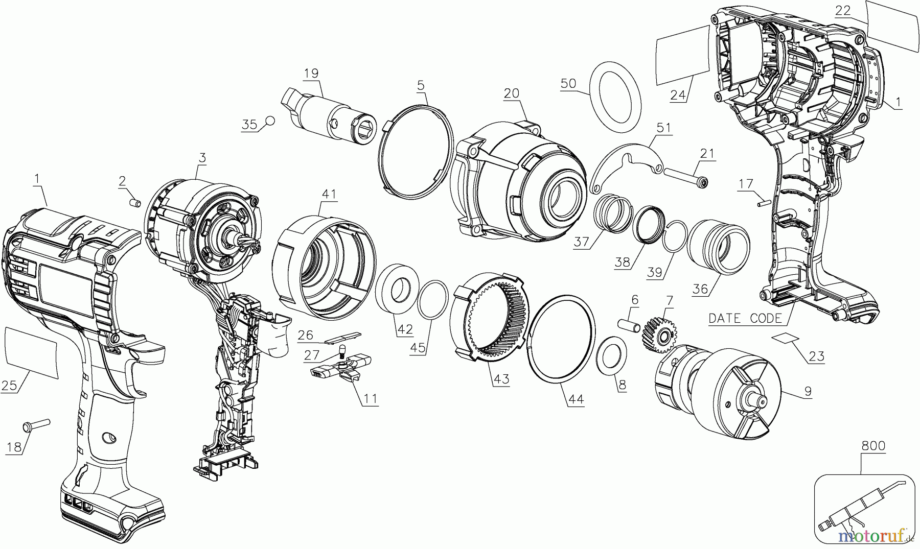  BLACK+DECKER PROFESSIONELL SCHRAUBENDREHER, KNARREN UND SCHRAUBENSCHLÜSSEL SCHLAGSCHRAUBER BAT20-716 Seite 1