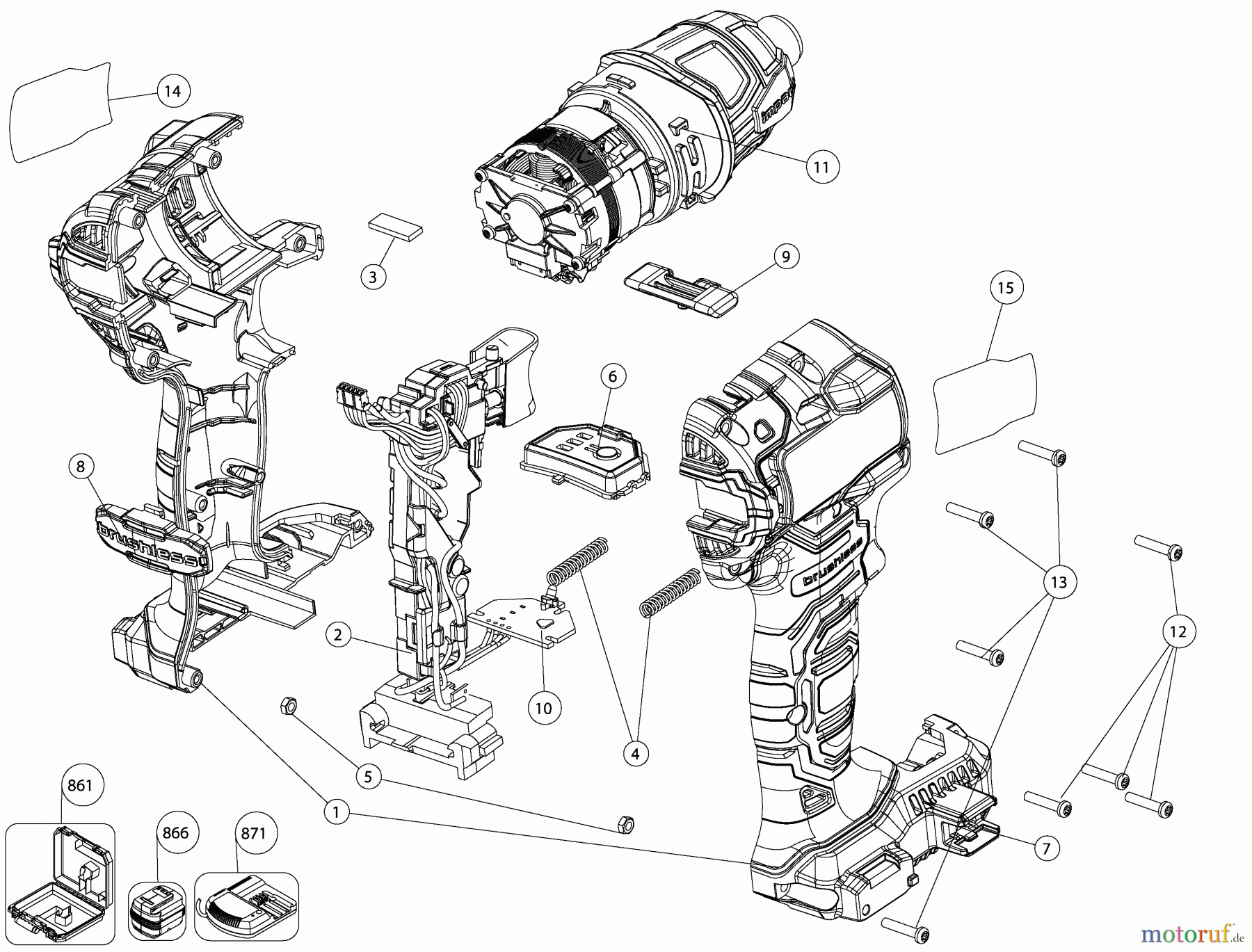 STANLEY DRILLS ROTARY DRILLS 20V BRUSHLESS IMPACT SCRE SBI201S2K Seite 1