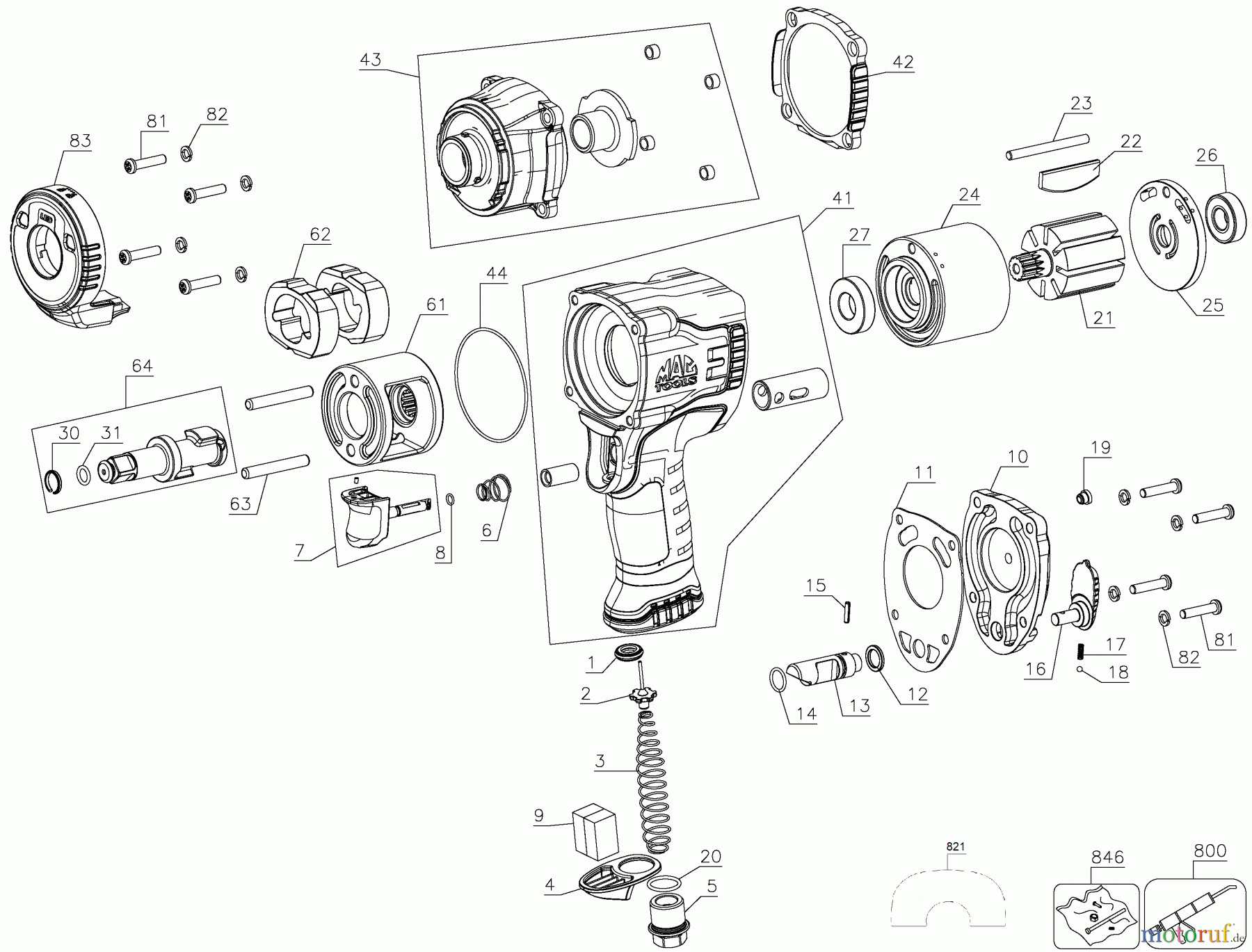 MAC POWER TOOLS HIGH PERFORMANCE 1/2