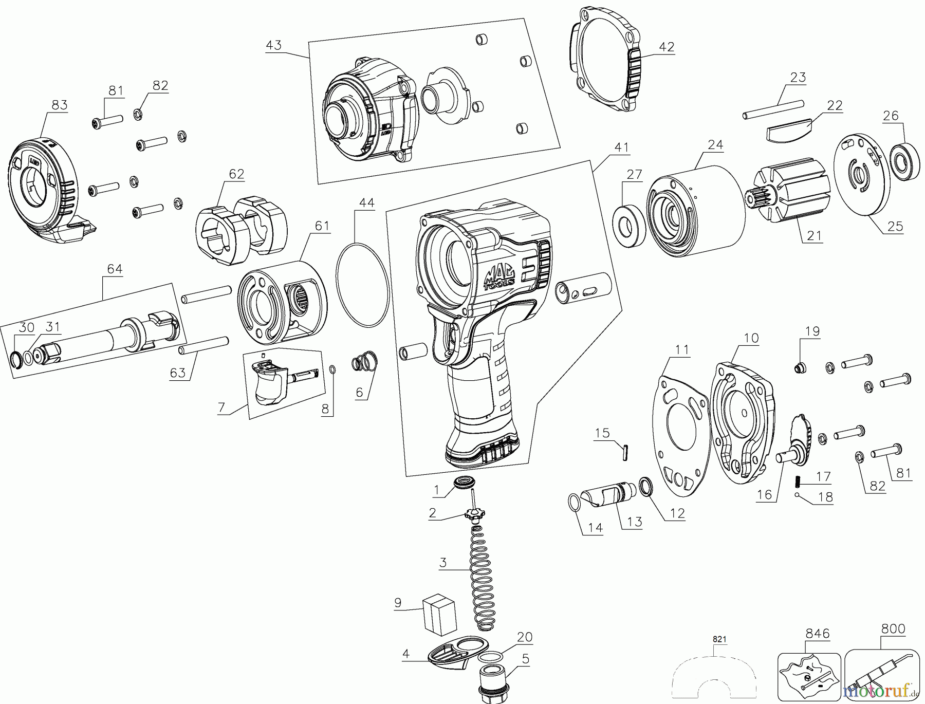 MAC POWER TOOLS HIGH PERFORMANCE 1/2