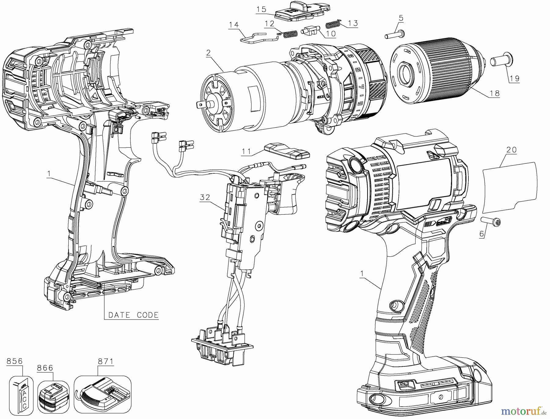  CRAFTSMAN CORDLESS DRILLS AKKU SCHRAUBER CMCD700C1 Seite 1